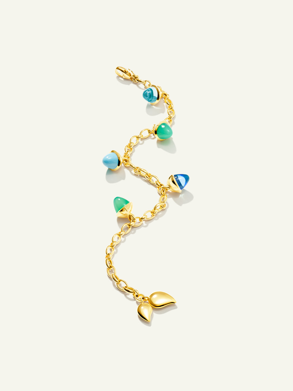 MIKADO Flamenco Charm Bracelet in 'Lagoon'