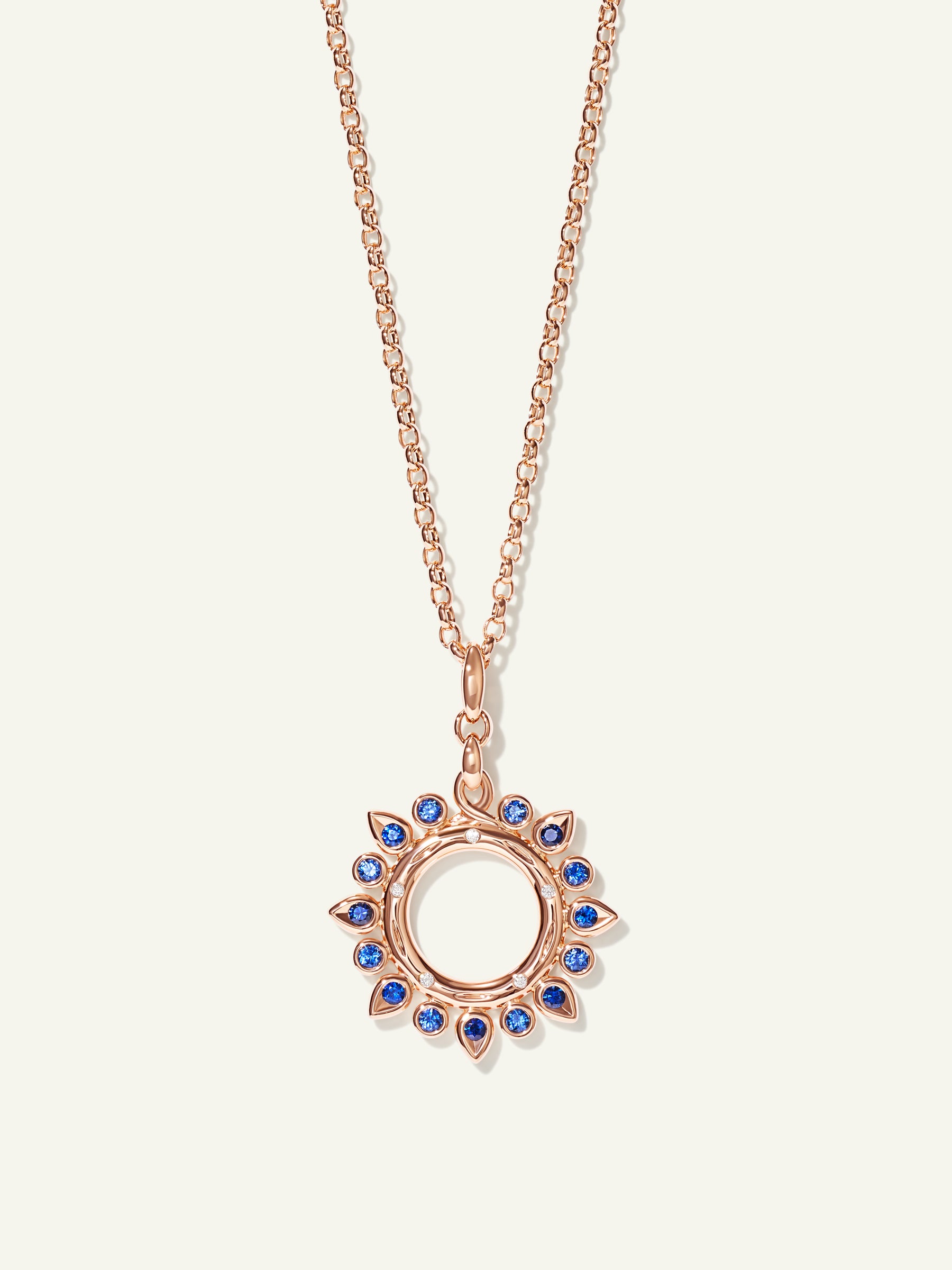 GYPSY Small Sun Pendant in 'Ocean'