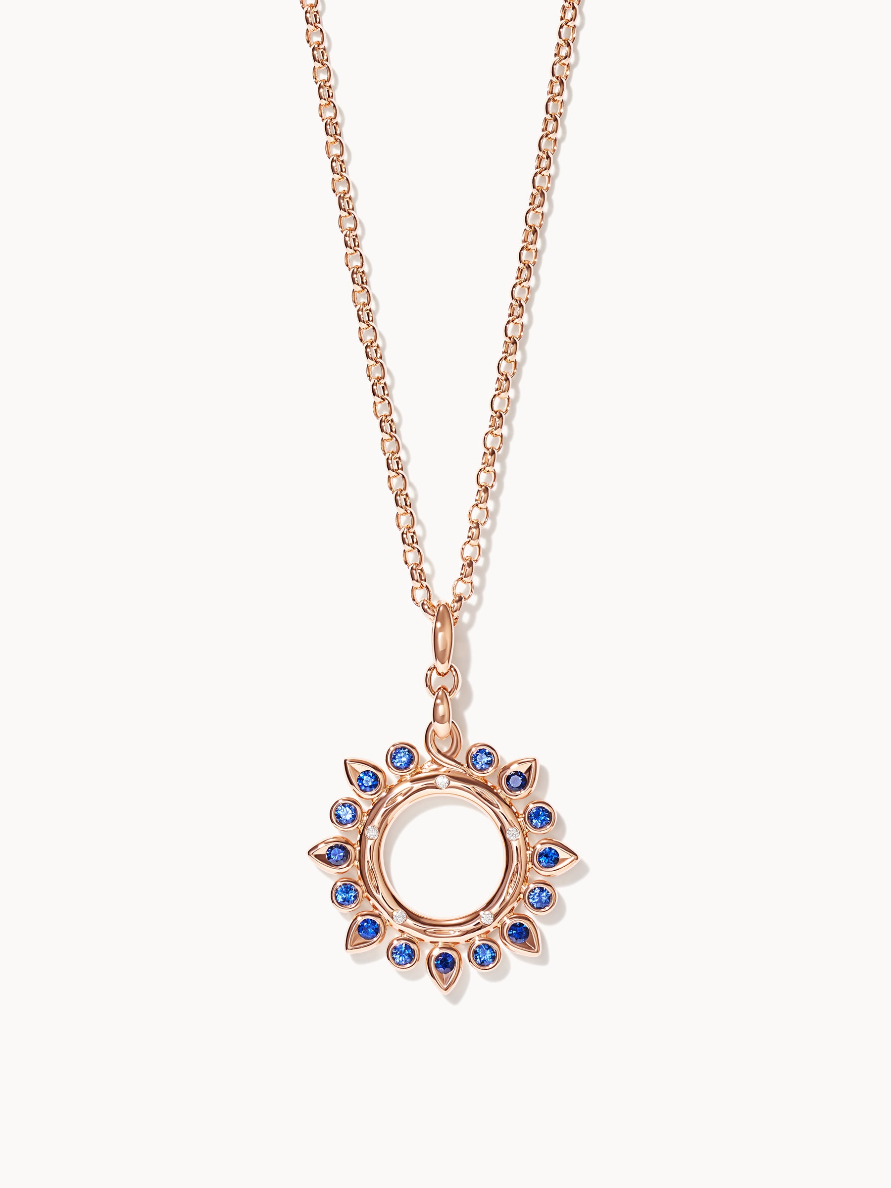 GYPSY Small Sun Pendant in 'Ocean'