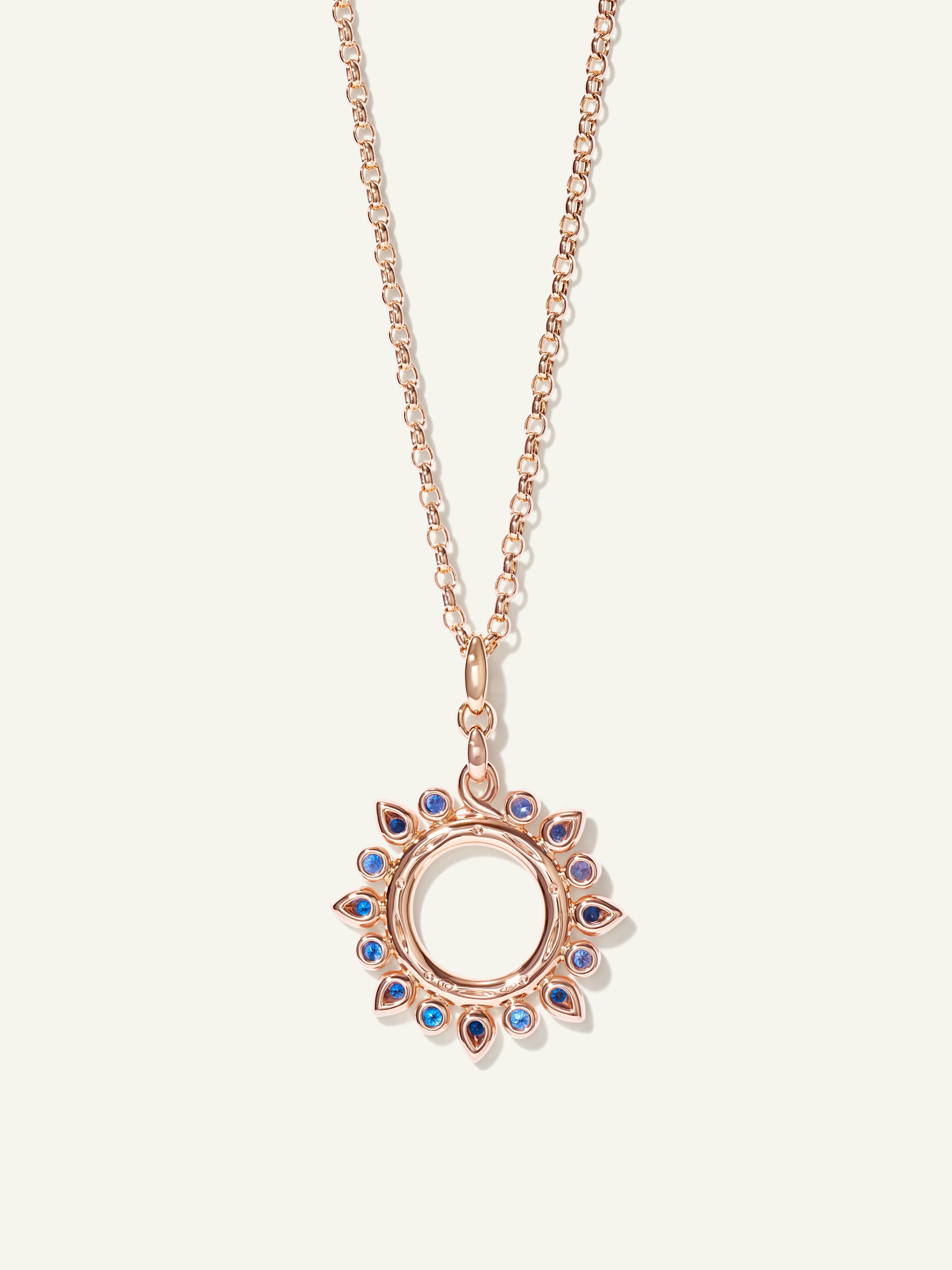 GYPSY Small Sun Pendant in 'Ocean'