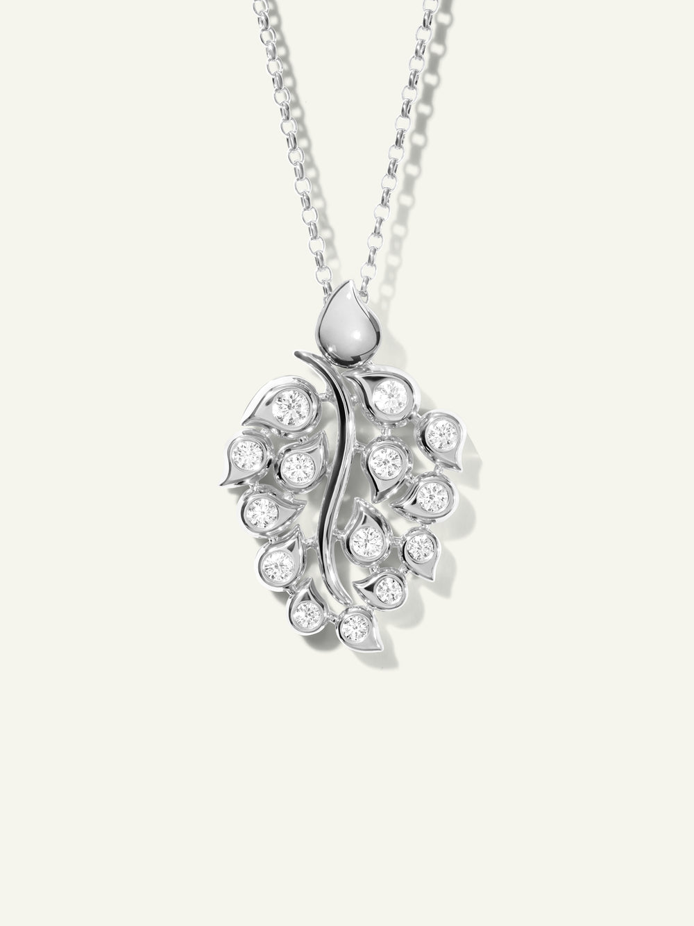 SNOWFLAKES Leaf Anhänger in 'Classic' / 'Sky'