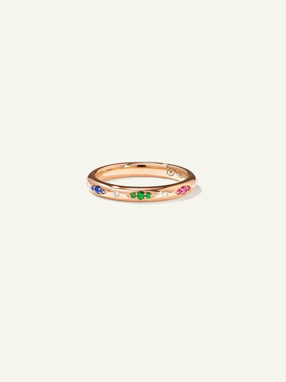 GYPSY Band Ring in 'Candy' Pavé