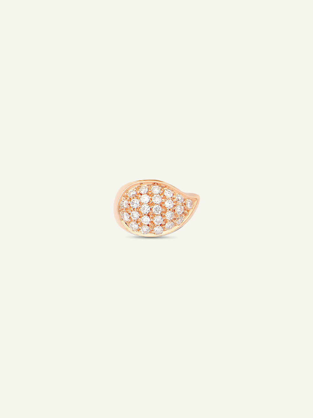 SIGNATURE Drop Clasp Diamond Pavé mit Diamant Pavé