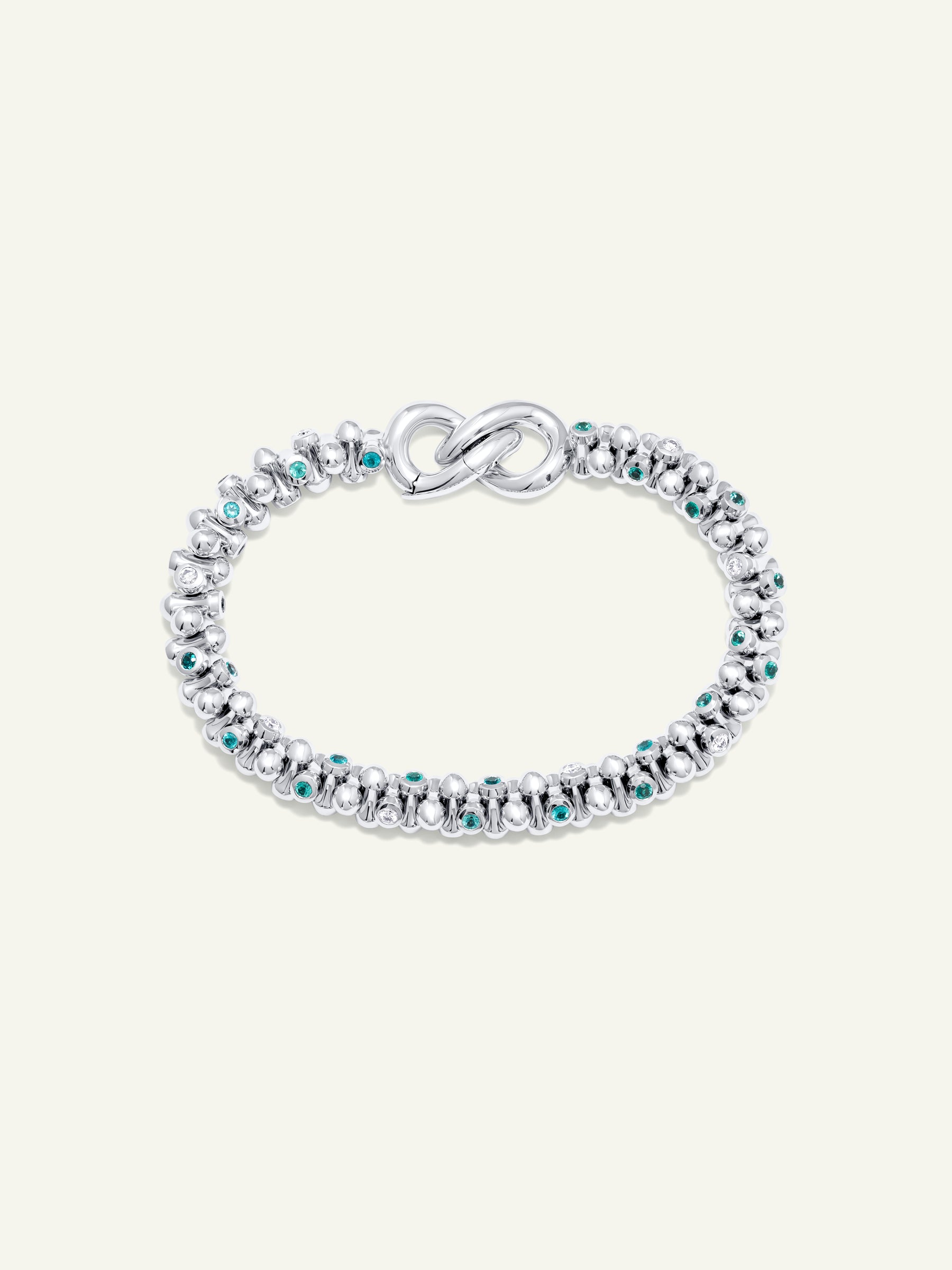 ALWAYS DIAMONDS Alternating Armband Paraiba Tourmaline