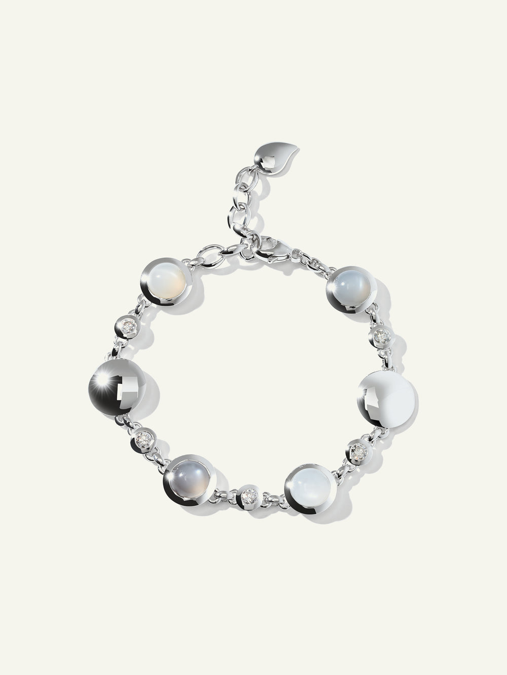 B-BOU-Cas-Cl-wg | BOUTON Bracelet in 'Cashmere' with White Diamonds
