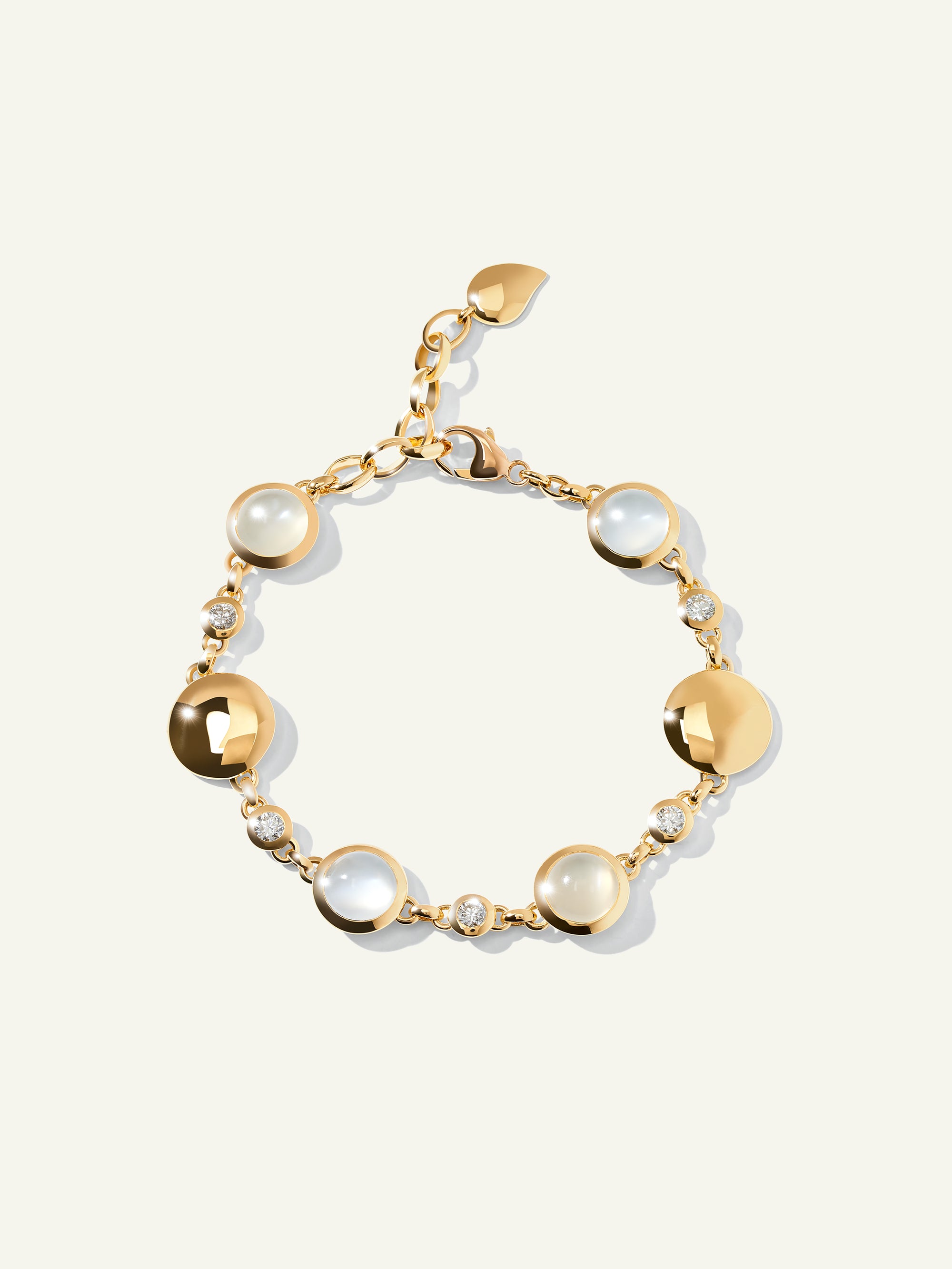 BOUTON Armband in 'Sand' with Diamanten