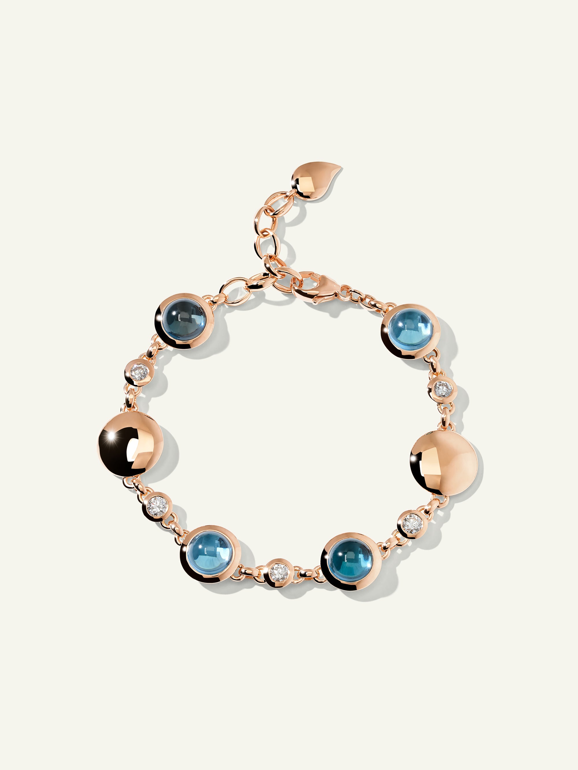 B-BOU-Sky-Cl-rg | BOUTON Bracelet in 'Sky' with White Diamonds