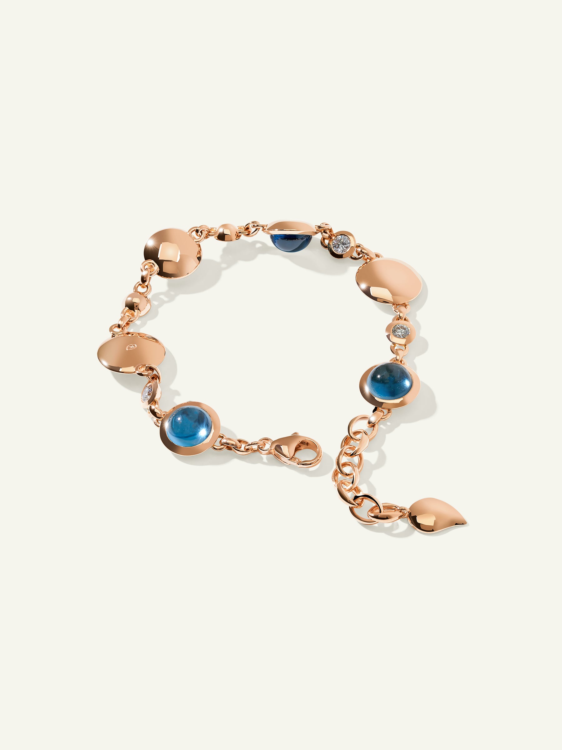 B-BOU-Sky-Cl-rg | BOUTON Bracelet in 'Sky' with White Diamonds