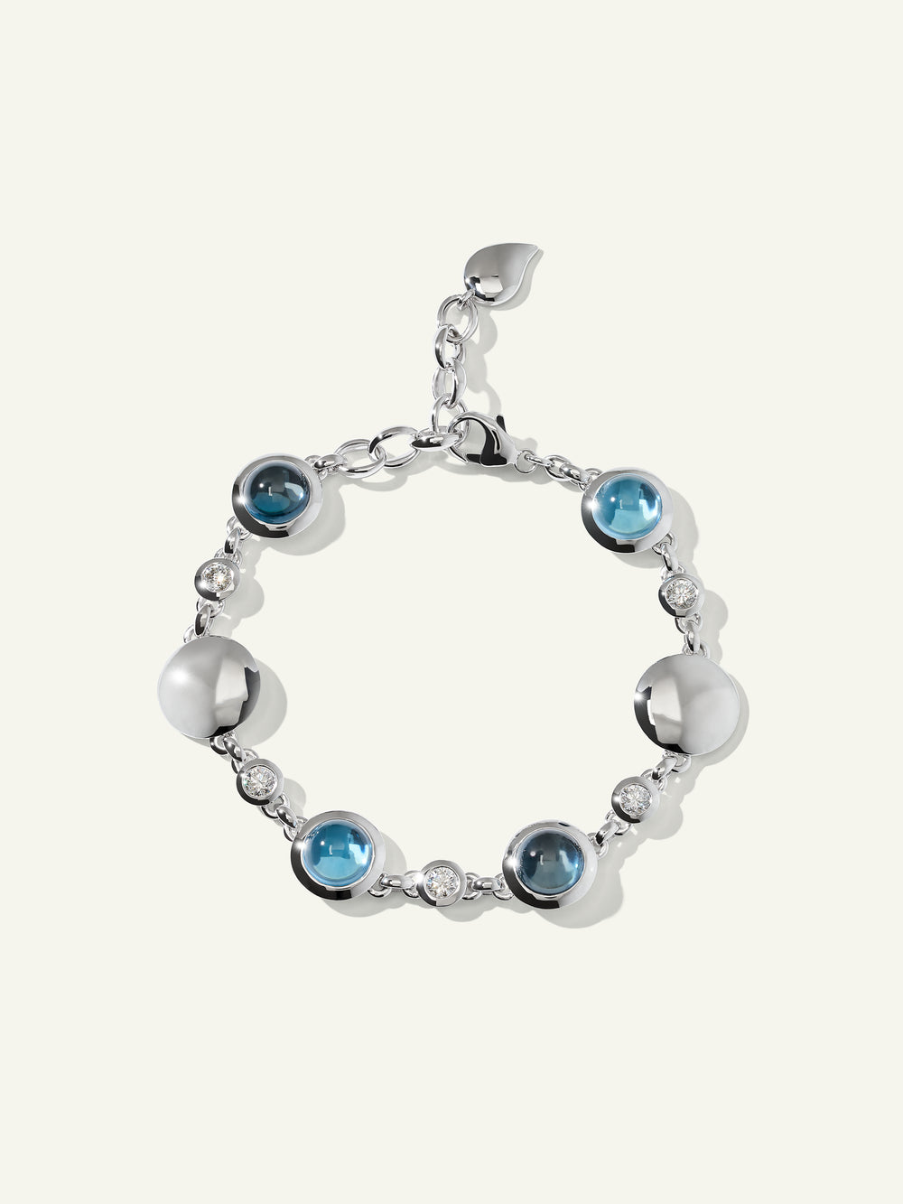 B-BOU-Sky-Cl-wg | BOUTON Bracelet in 'Sky' with White Diamonds
