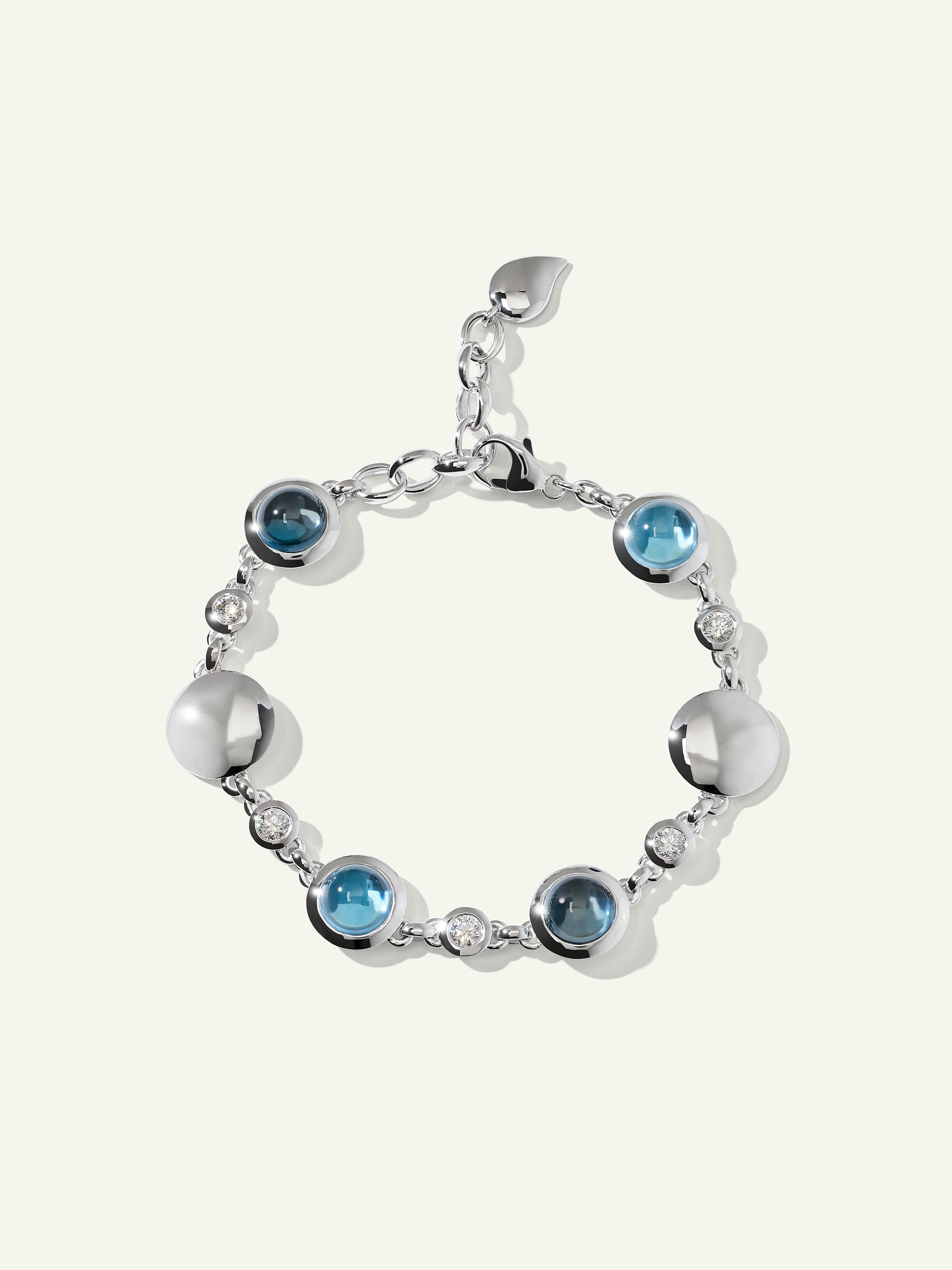 B-BOU-Sky-Cl-wg | BOUTON Bracelet in 'Sky' with White Diamonds