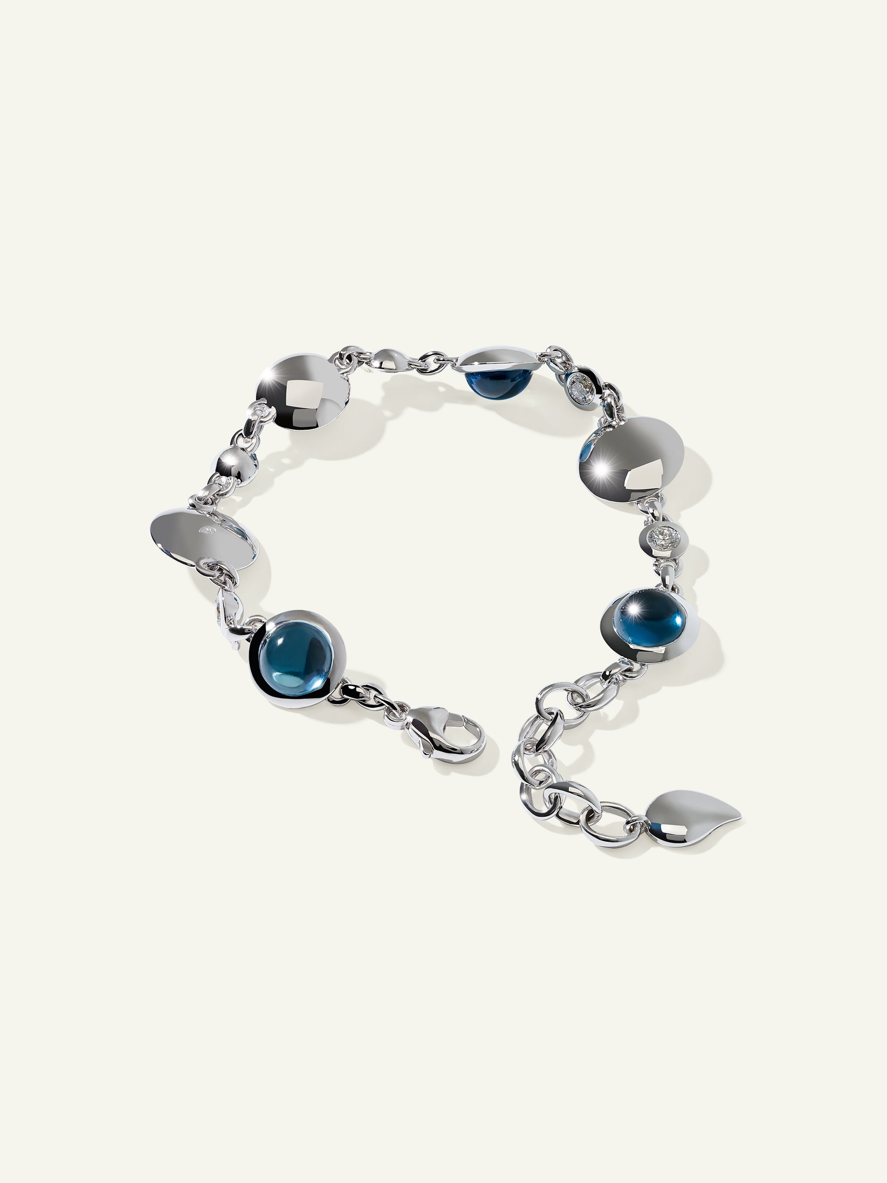 B-BOU-Sky-Cl-wg | BOUTON Bracelet in 'Sky' with White Diamonds