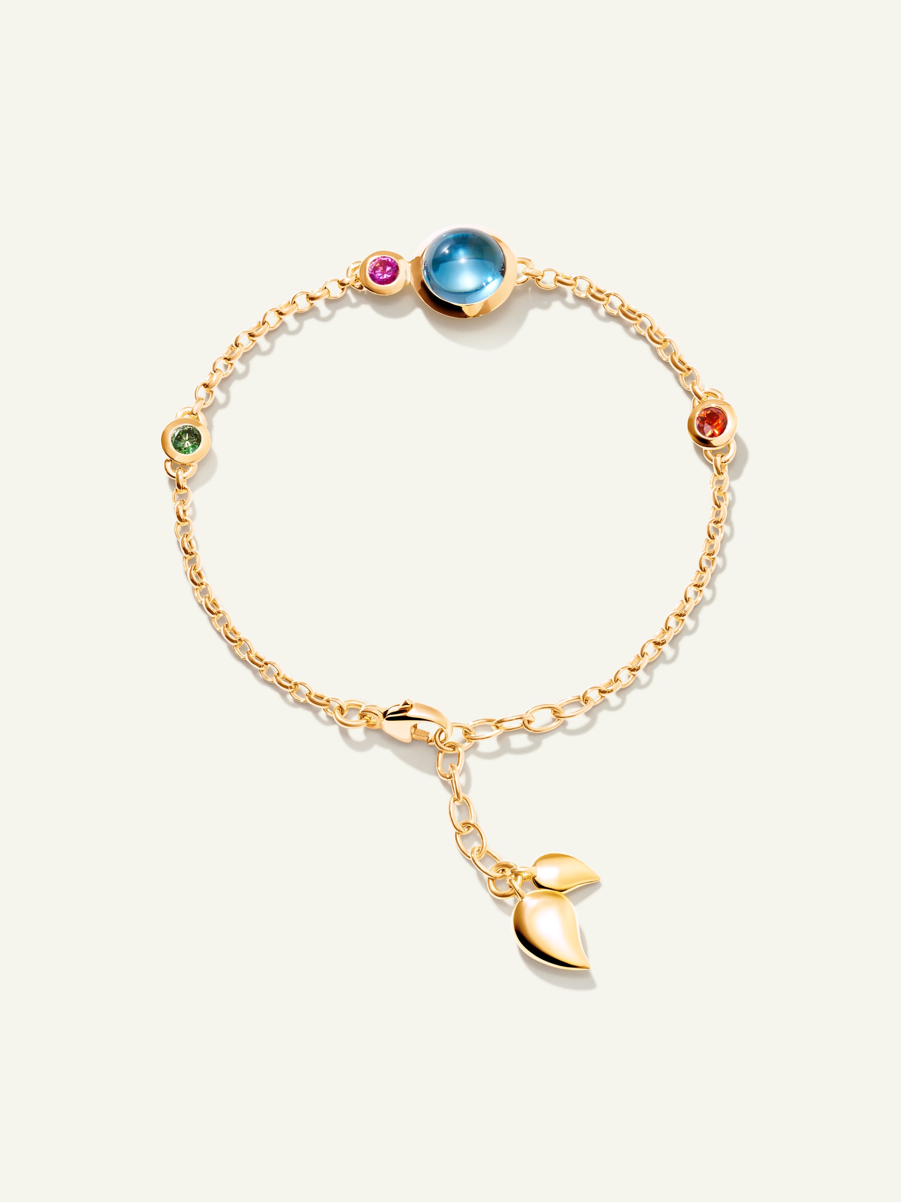 B-BOU-c-Can-sm-yg | BOUTON Mini Chain Bracelet, Small/Medium in 'Candy'