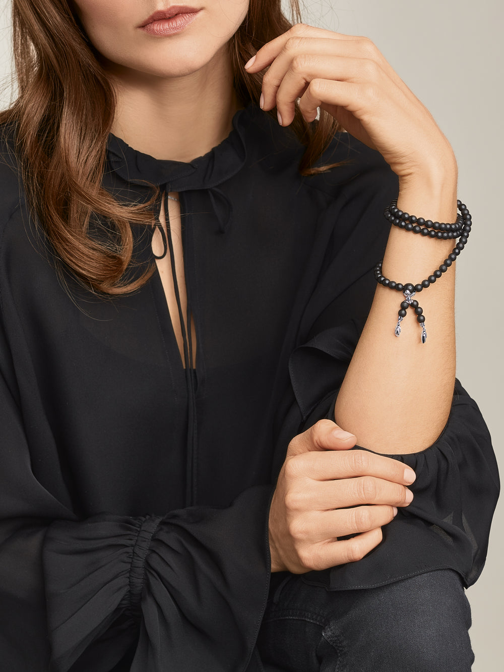 INDIA Medium Armband mit Ebenholz