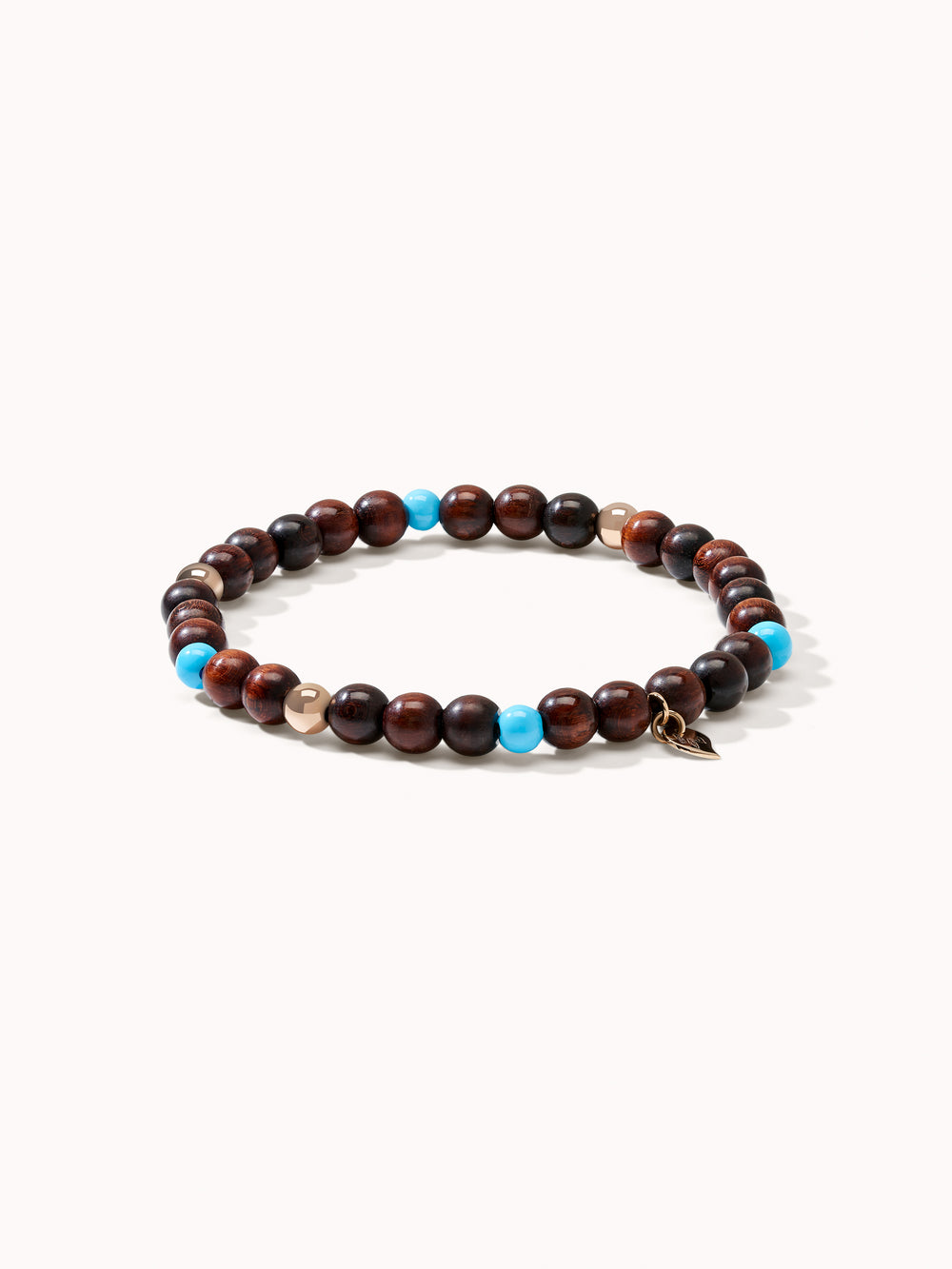 INDIA Medium Armband mit Türkisperlen und Snakewood
