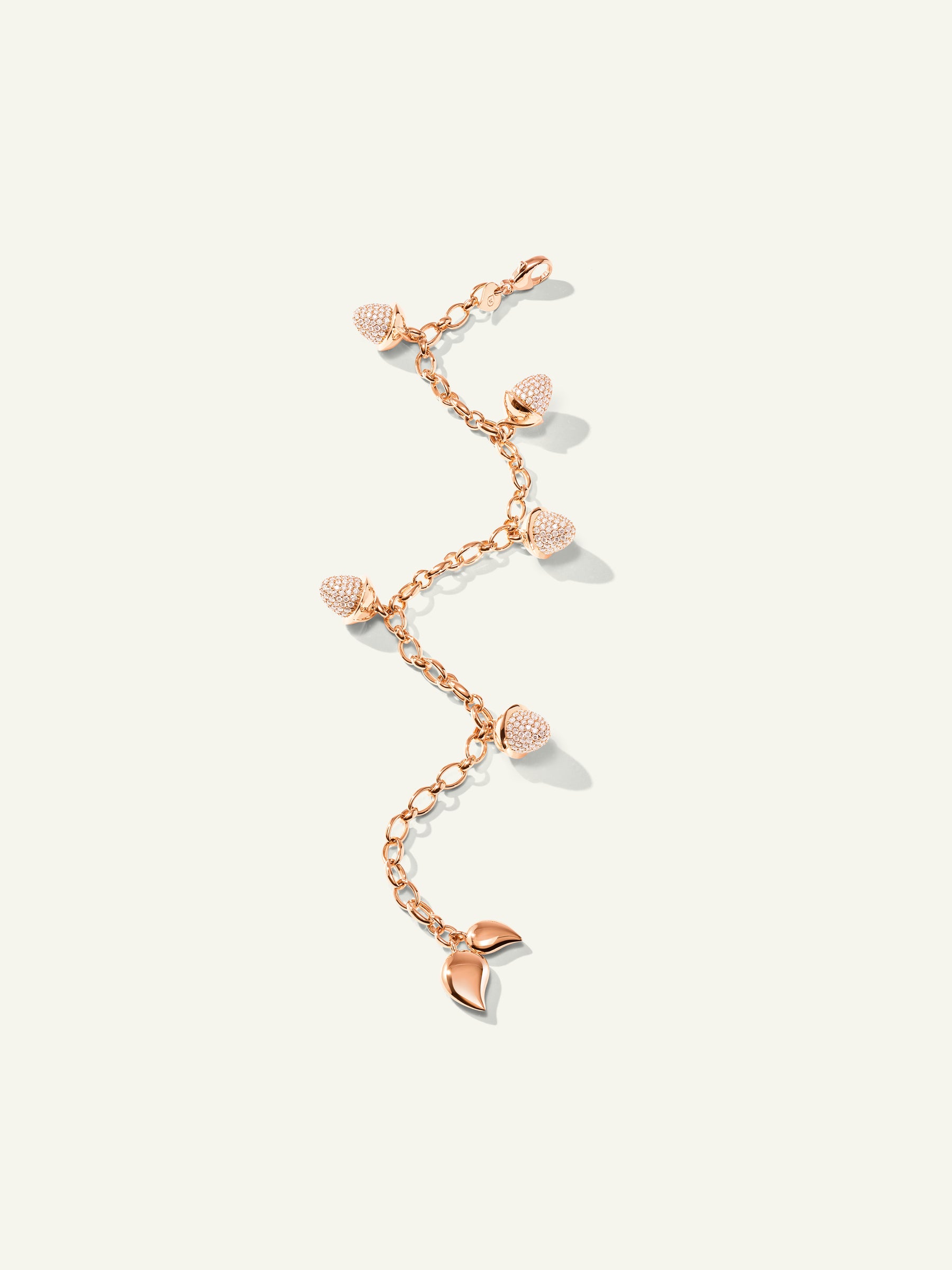 MIKADO Flamenco Charm Bracelet with Diamond Pavé