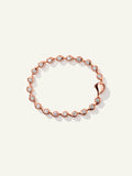 B-SF-Riv-Cl-Blu-rg | SNOWFLAKES Rivière Bracelet in 'Blush'