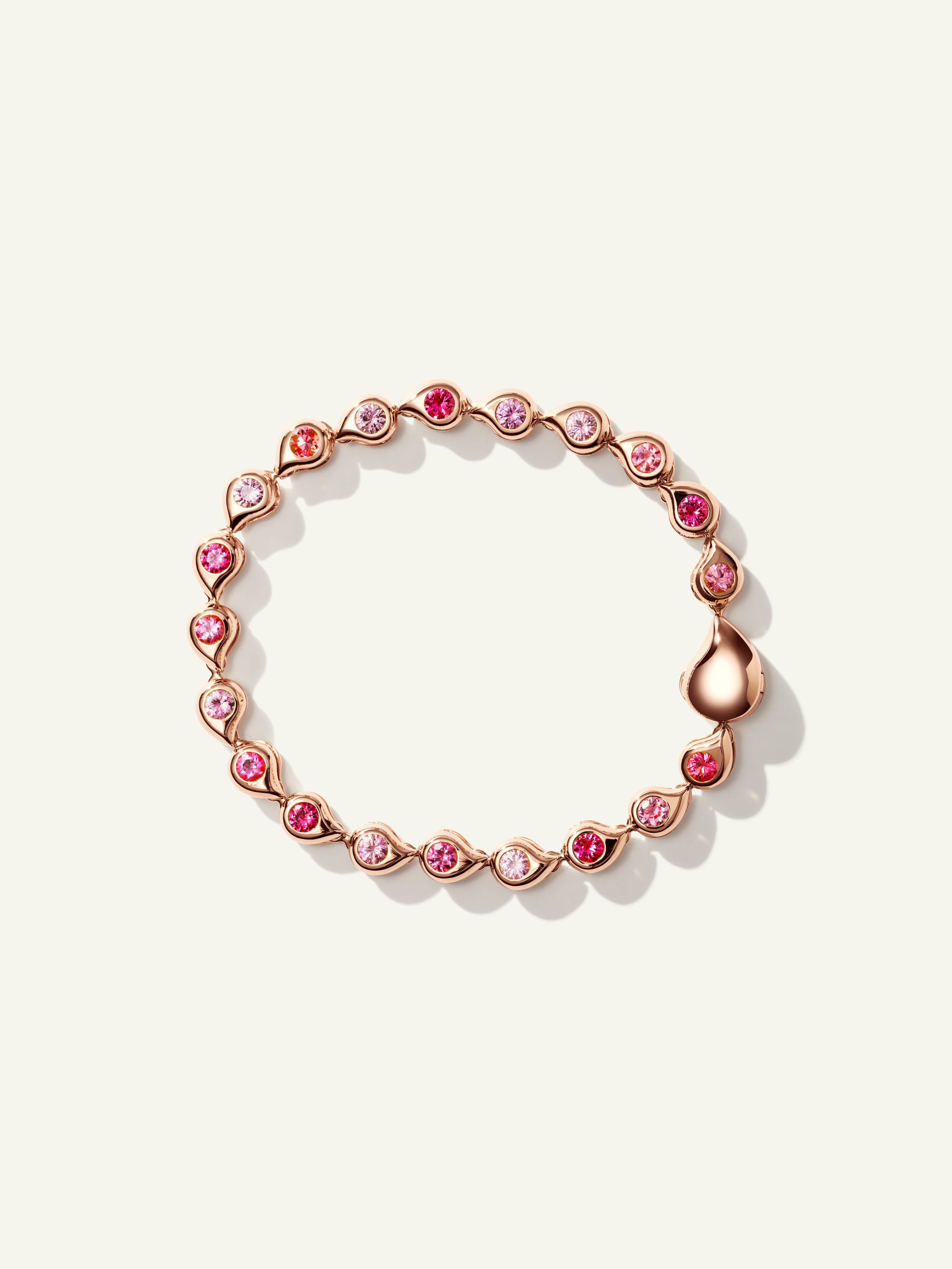 SNOWFLAKES Rivière Armband in 'Blush'