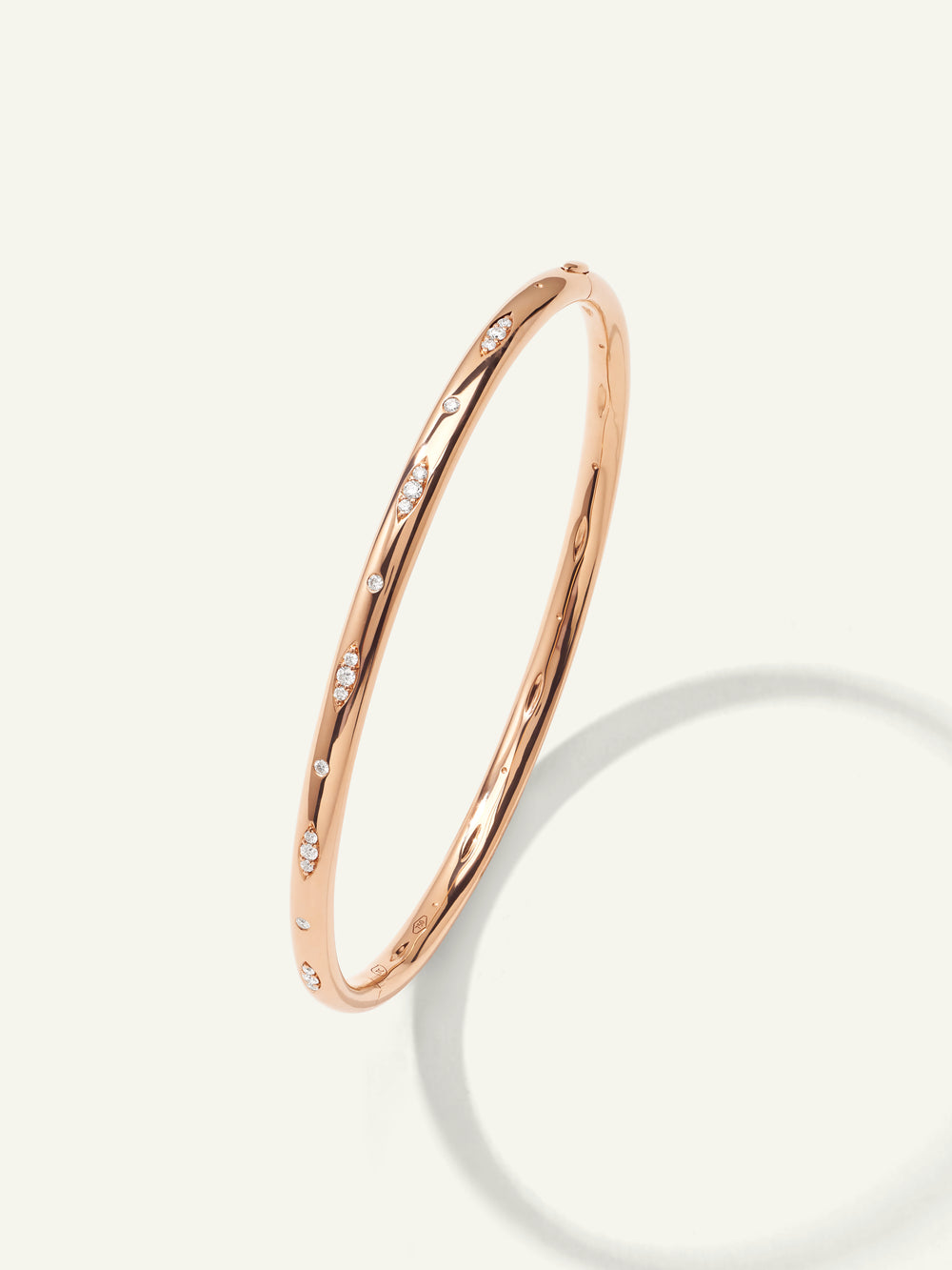 GYPSY Bangle, 16 cm with Diamond Pavé