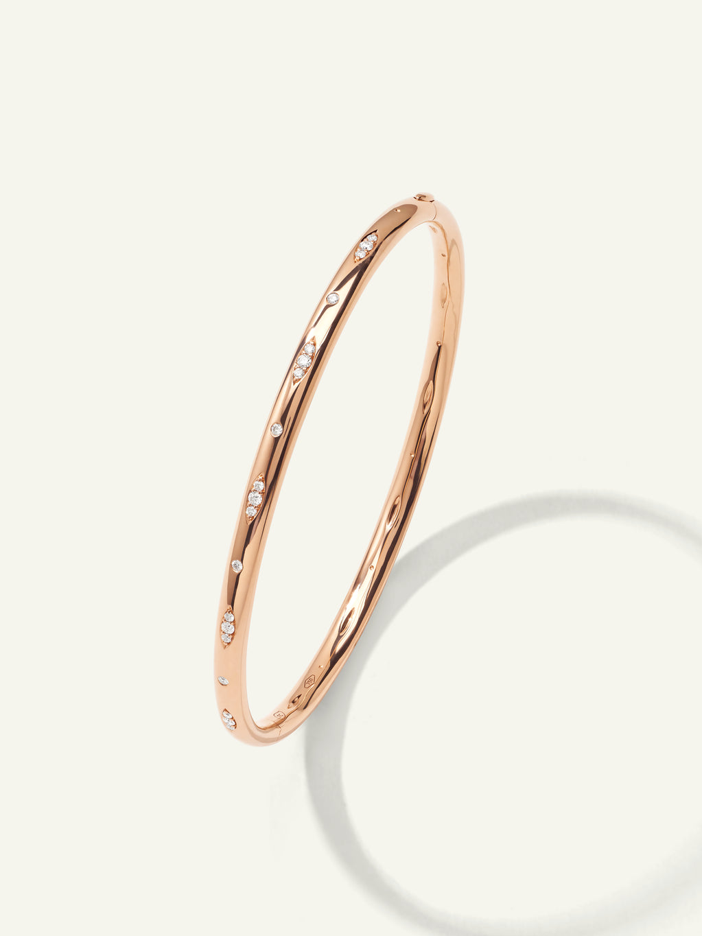 GYPSY Bangle, 16 cm with Diamond Pavé
