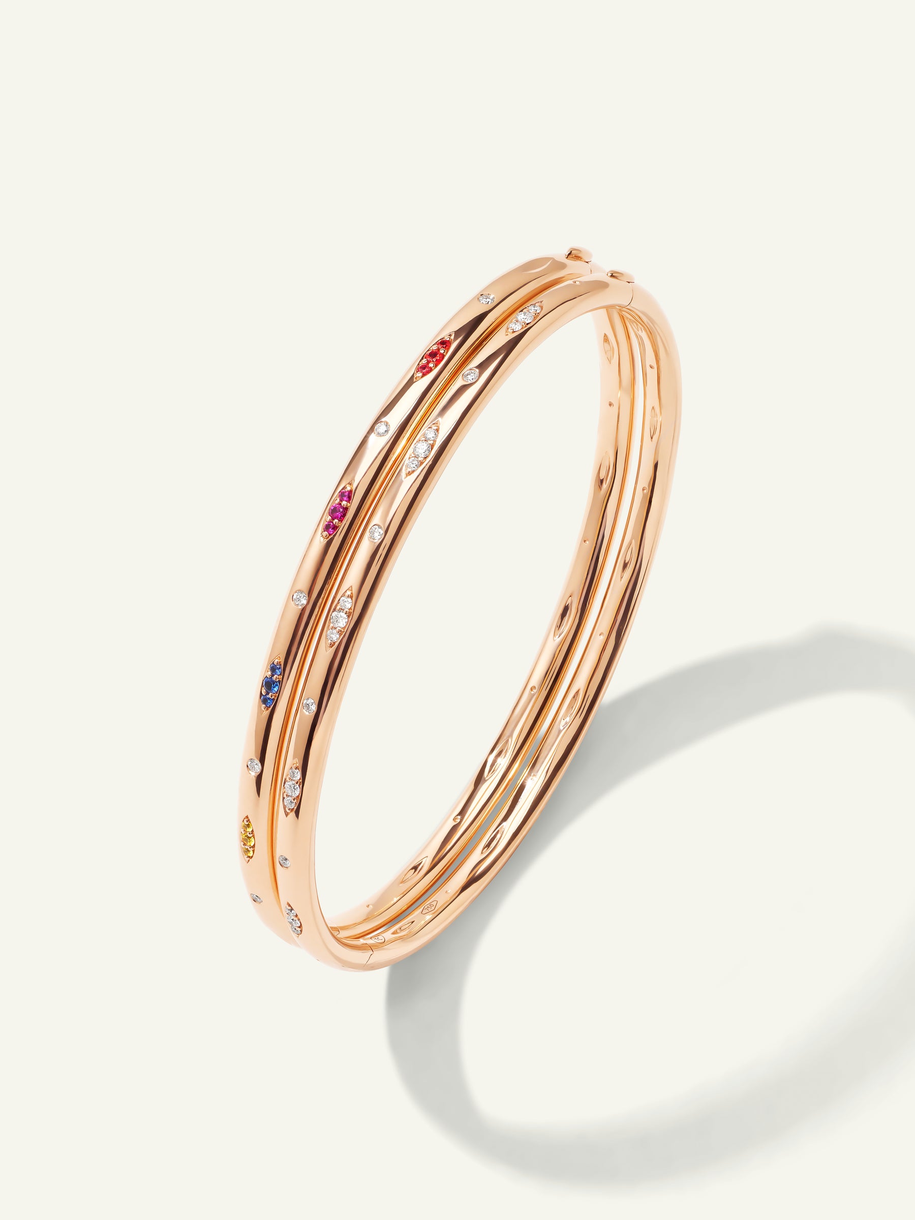 GYPSY Bangle, 16 cm with Diamond Pavé