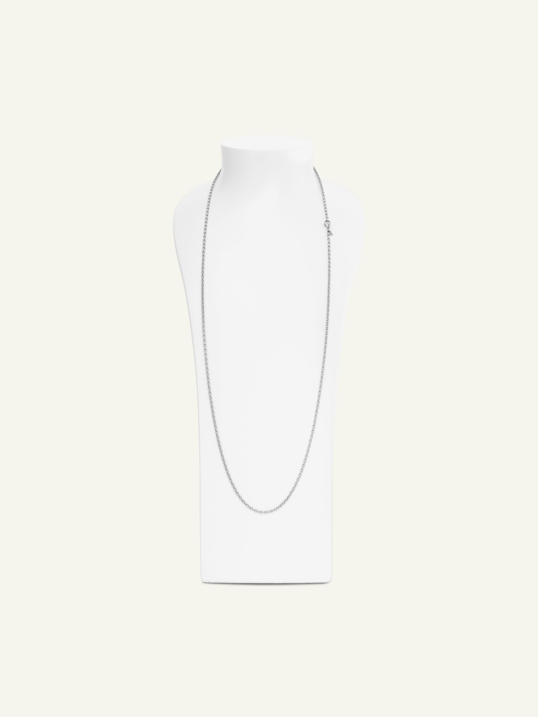 Chain BELCHER, 2,8 mm, 90 cm 18K white gold