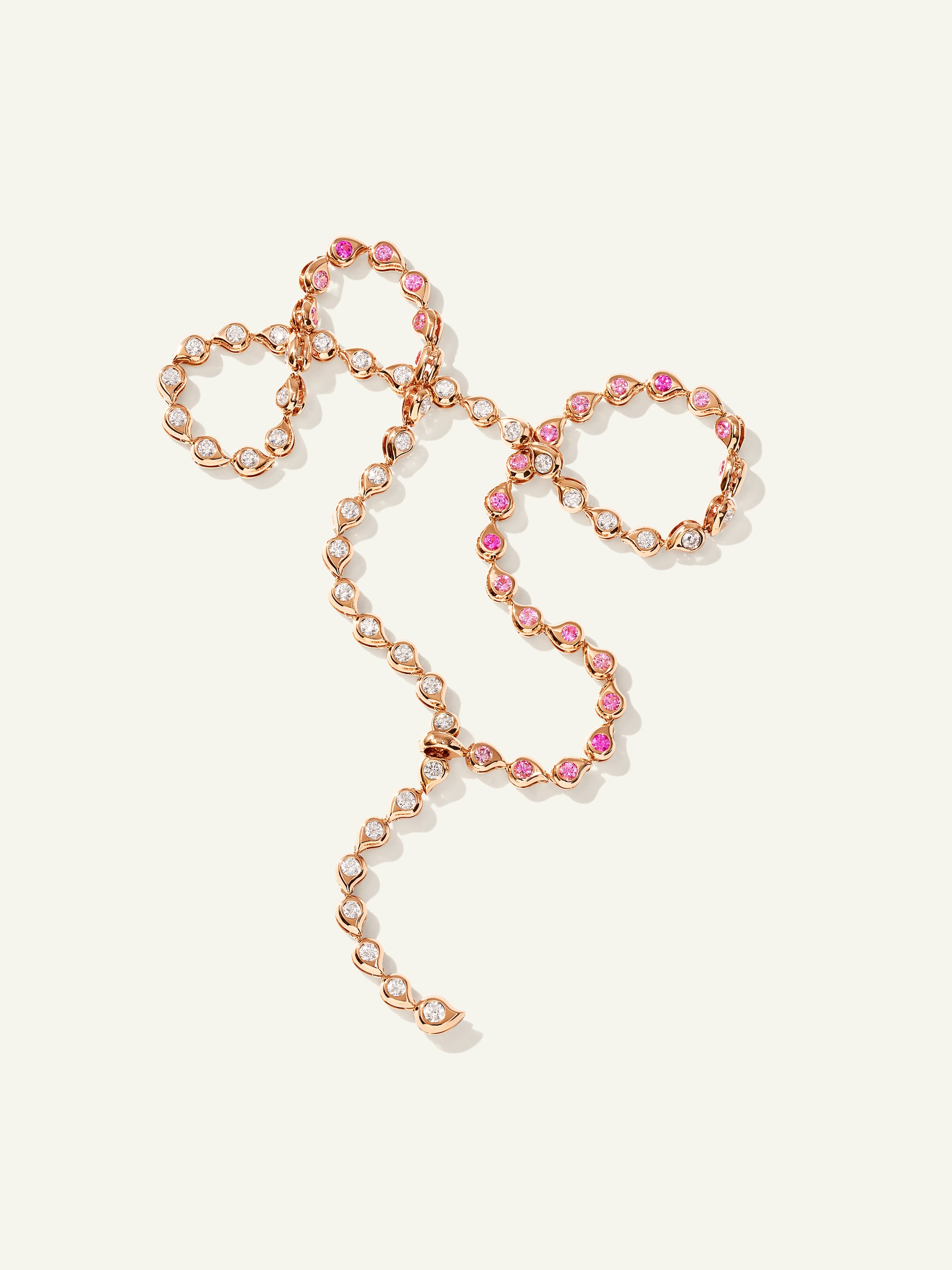 SNOWFLAKES Rivière Collier Necklace in ‘Classic' / 'Blush'