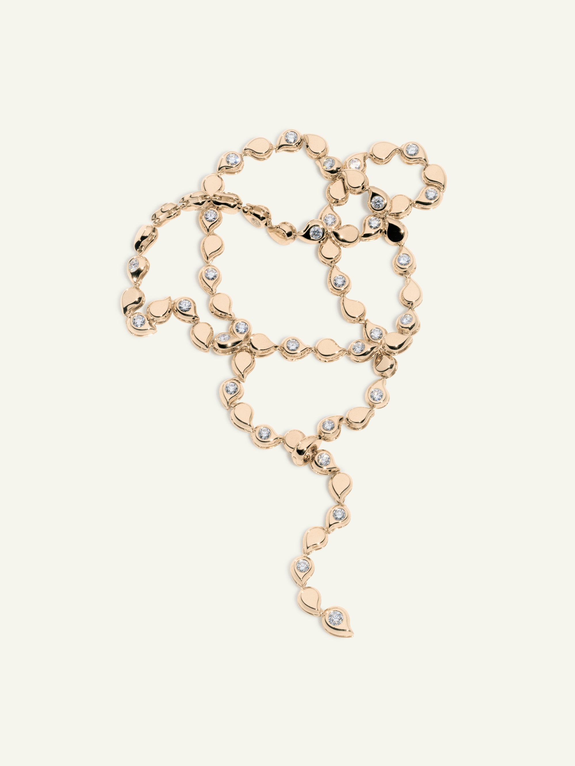 SNOWFLAKES Alternating Rivière Collier Necklace in ‘Classic’