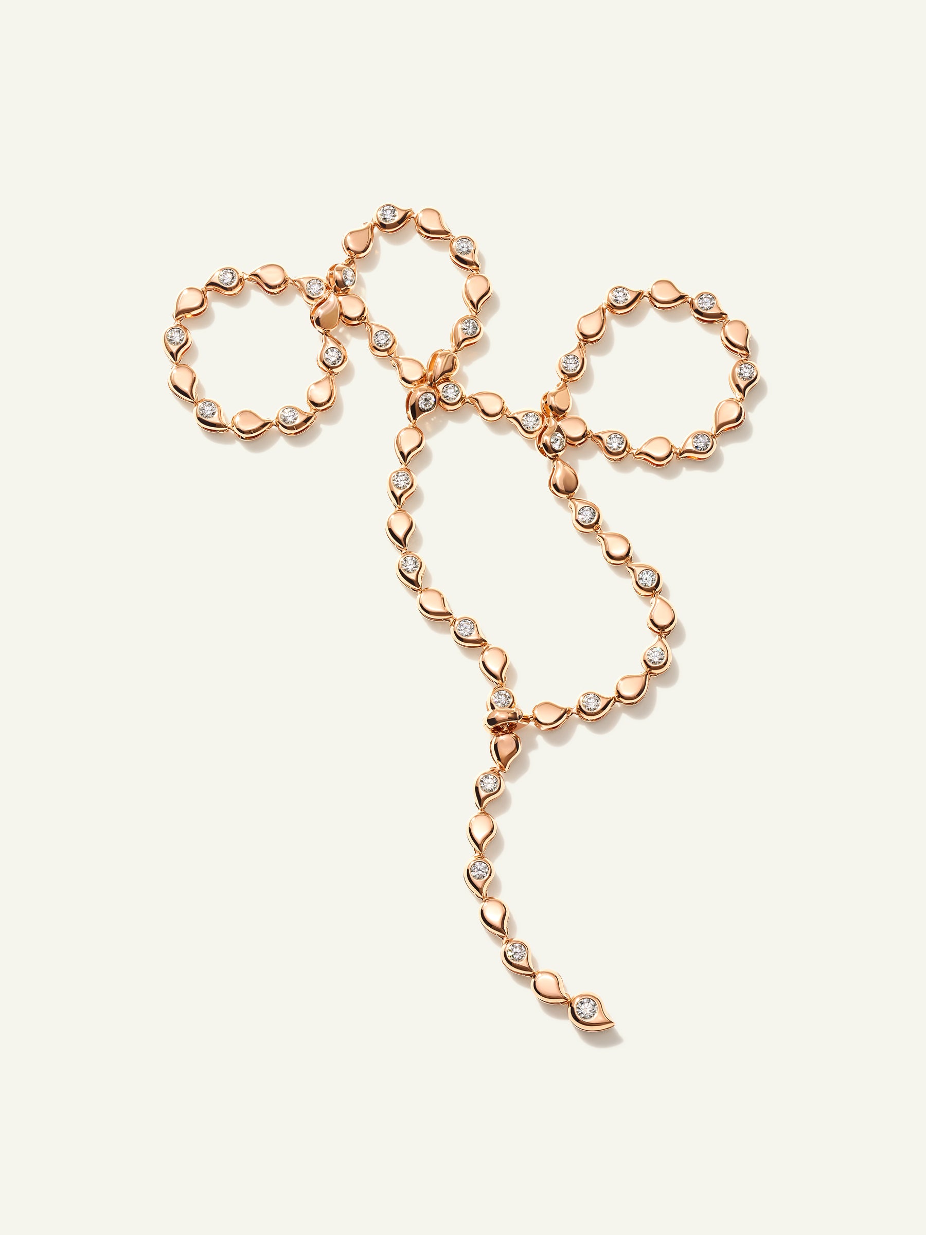 SNOWFLAKES Alternating Rivière Collier Necklace in ‘Classic’