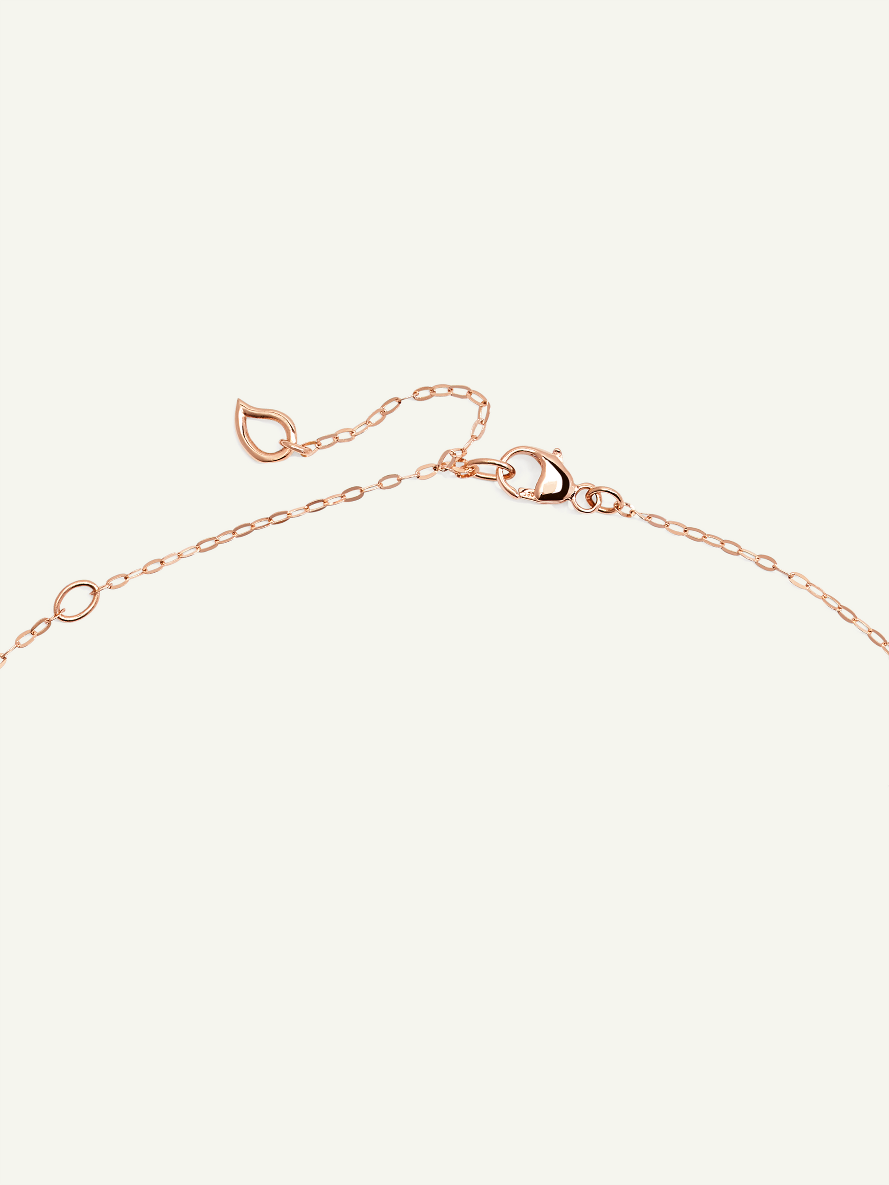 Chain SPARKLE Drop Diamond Pavé, 1,0 mm, 45 cm with Diamond Pavé