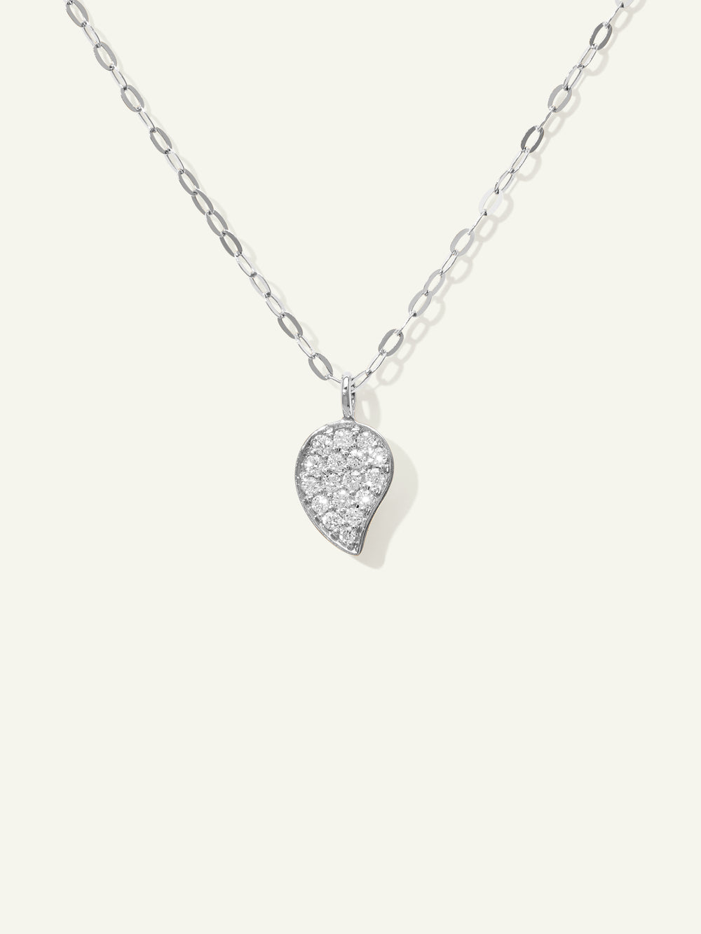 Chain SPARKLE Drop Diamond Pavé, 1,0 mm, 45 cm mit Diamant Pavé