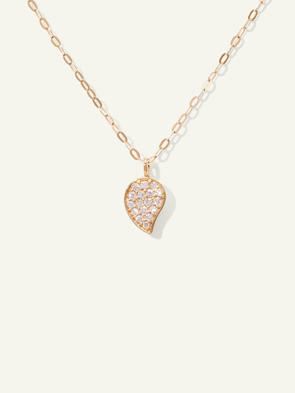 Chain SPARKLE Drop Diamond Pavé, 1,0 mm, 45 cm mit Diamant Pavé