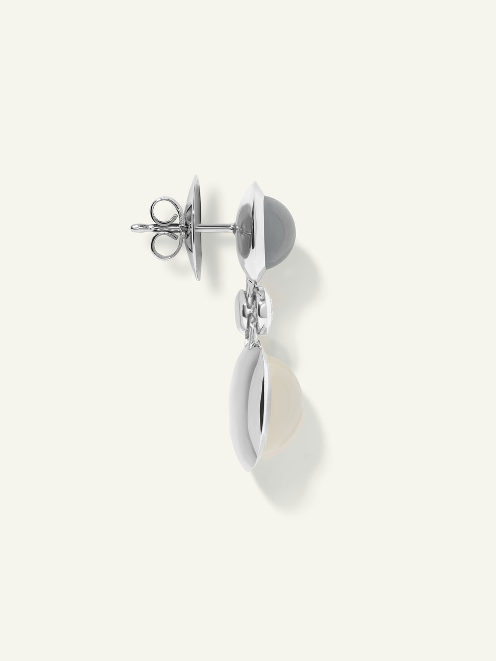 Earrings BOUTON 2 Cabochons 'Cashmere' / Classic 'Cashmere' / Classic