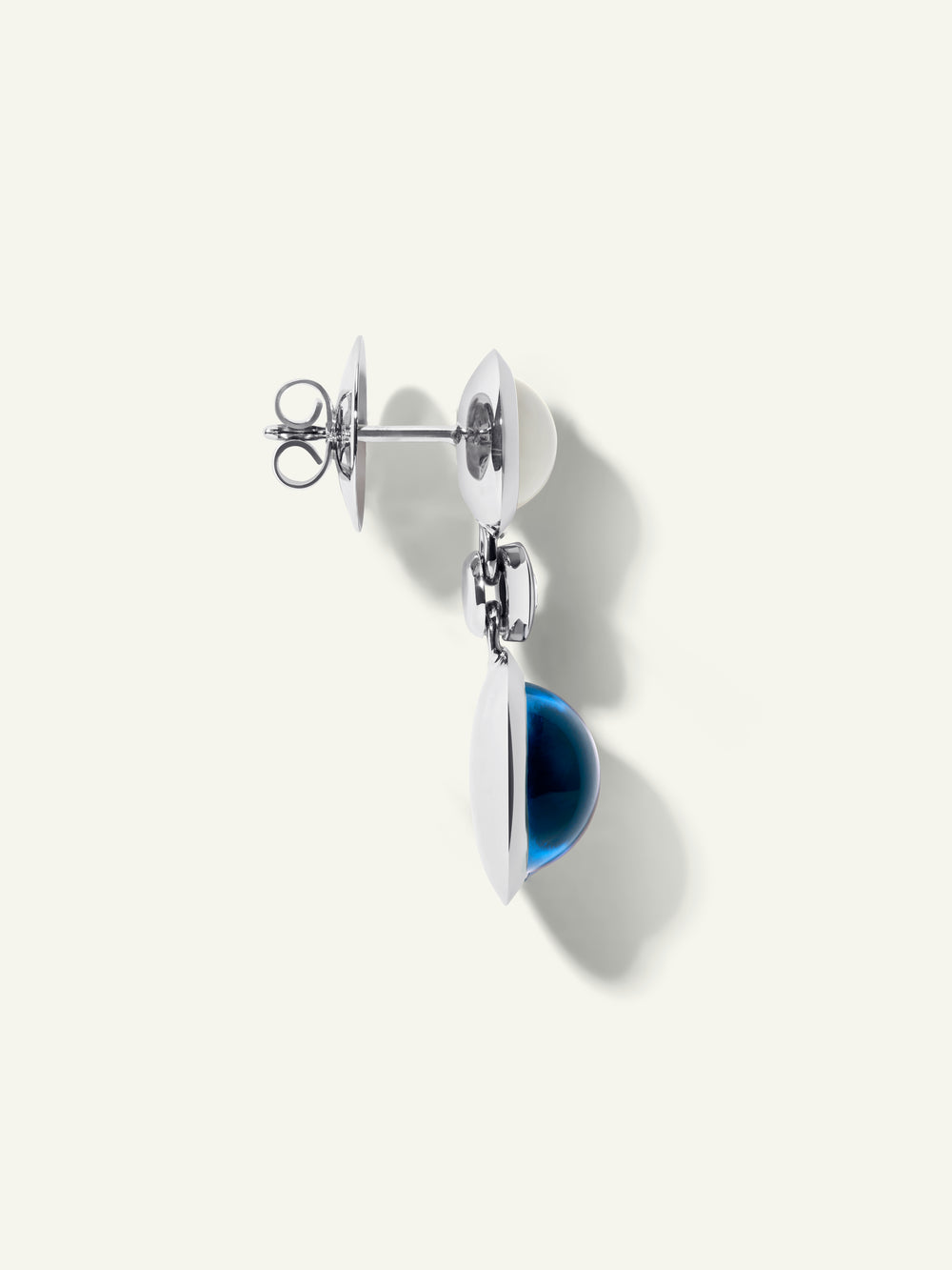 Earrings BOUTON 2 Cabochons 'Ocean' / Classic 'Ocean' / Classic