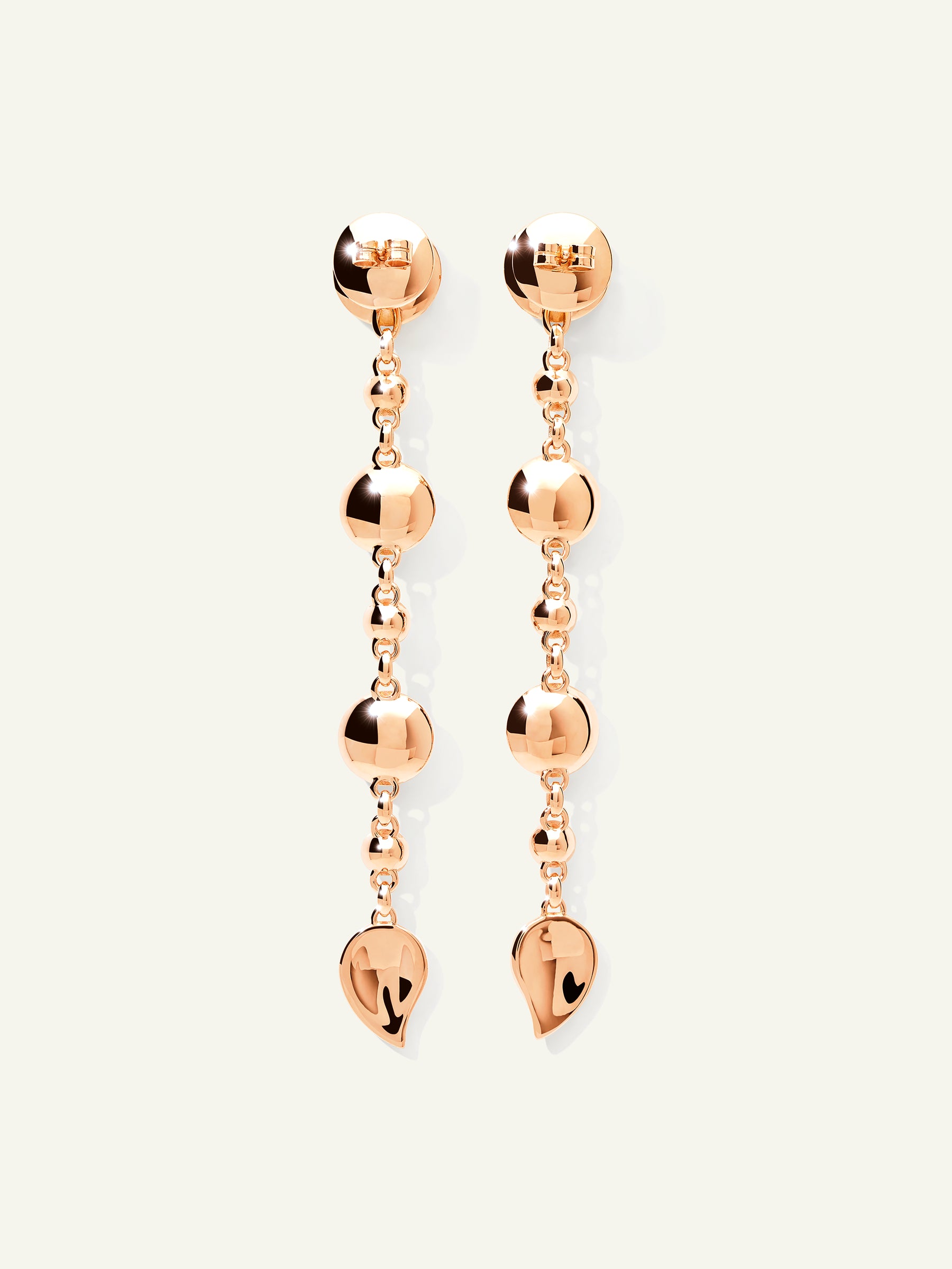 BOUTON Long Ohrringe in 'Candy' mit Saphiren