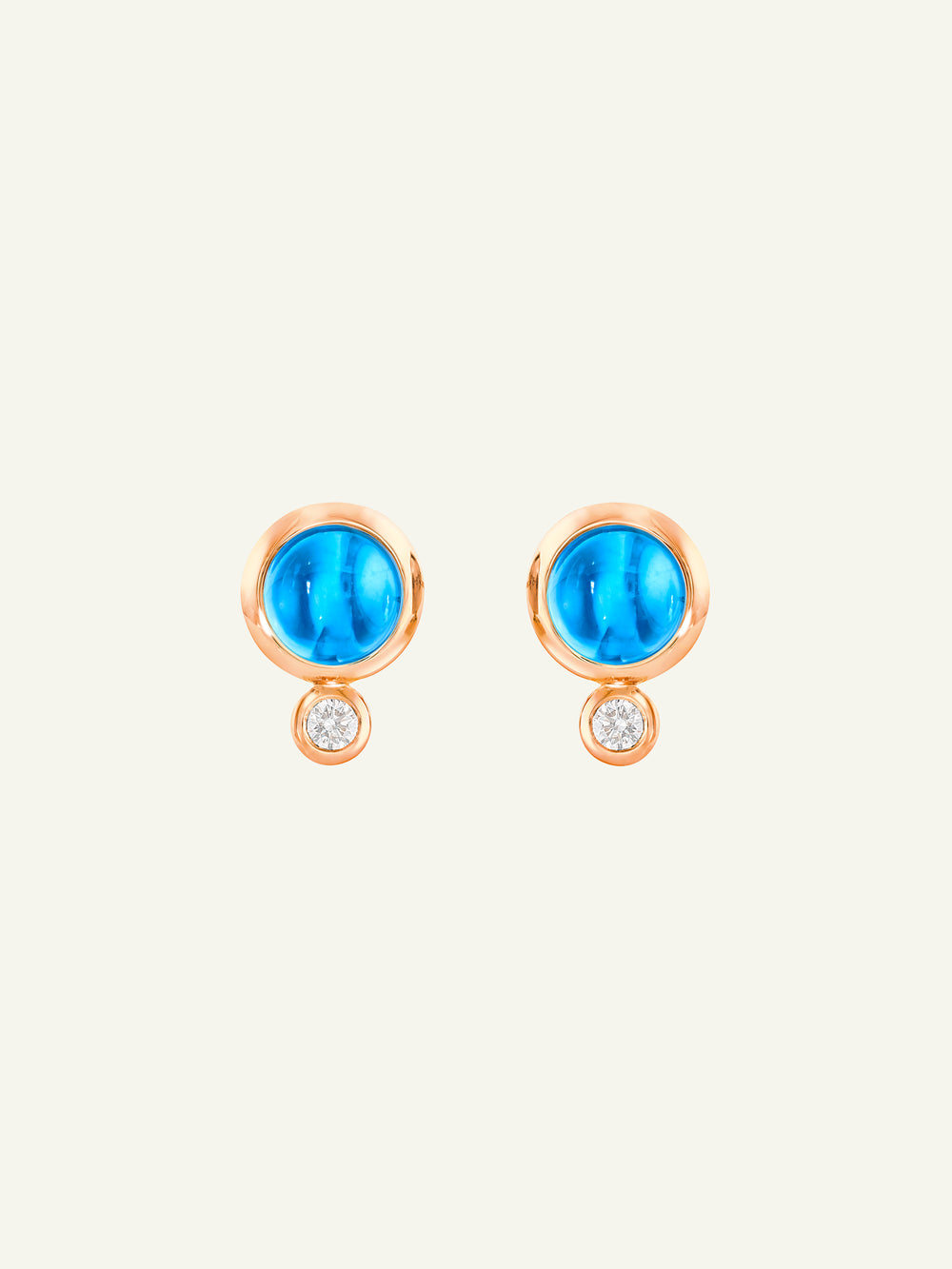 Earrings BOUTON Swiss Topaz / Classic Swiss Topas