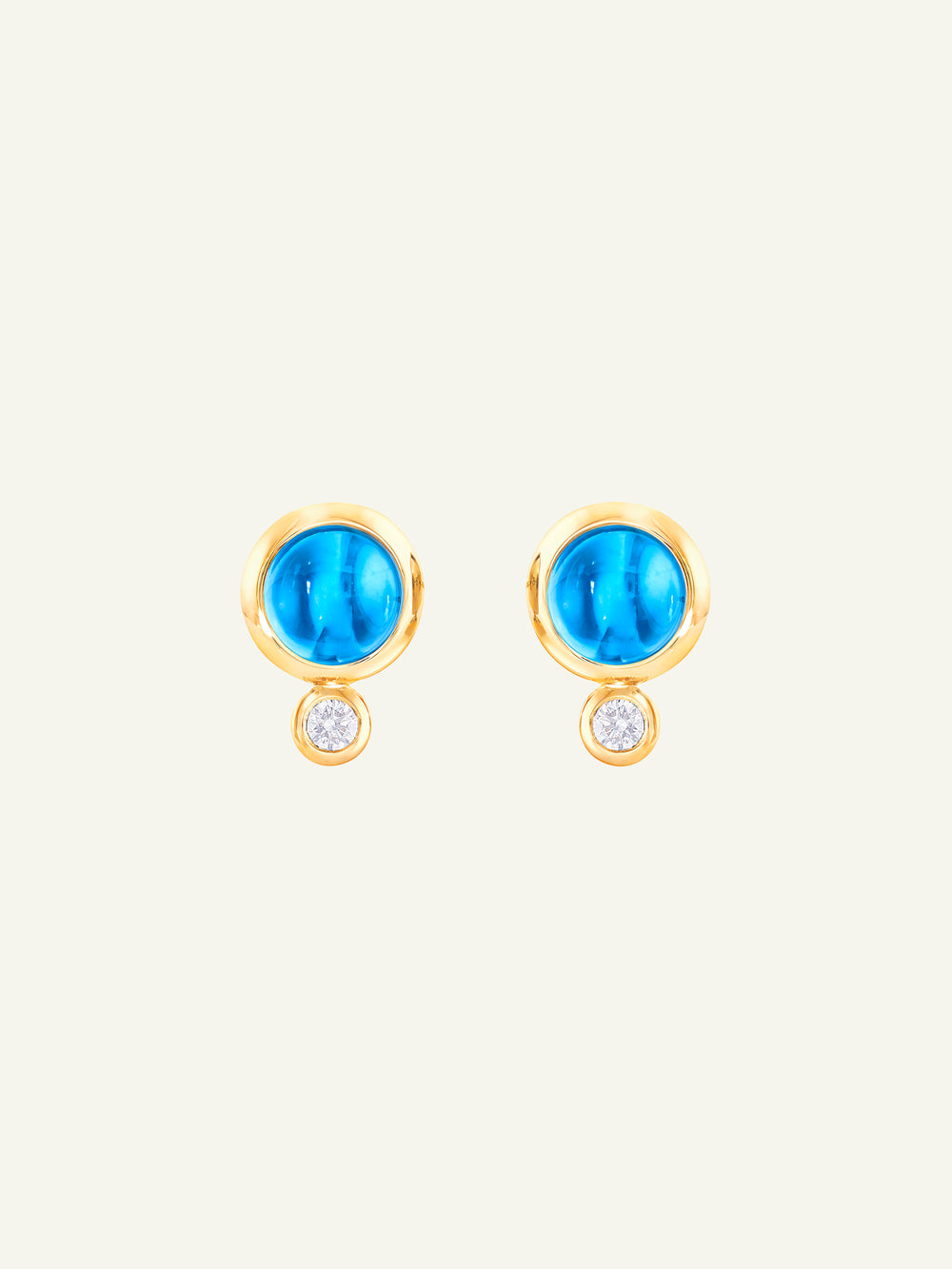 Earrings BOUTON Swiss Topaz / Classic Swiss Topas