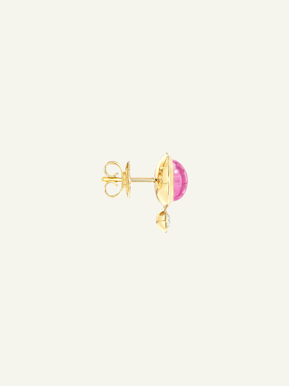 Ohrringe BOUTON rose/pinker Tourmaline / Classic