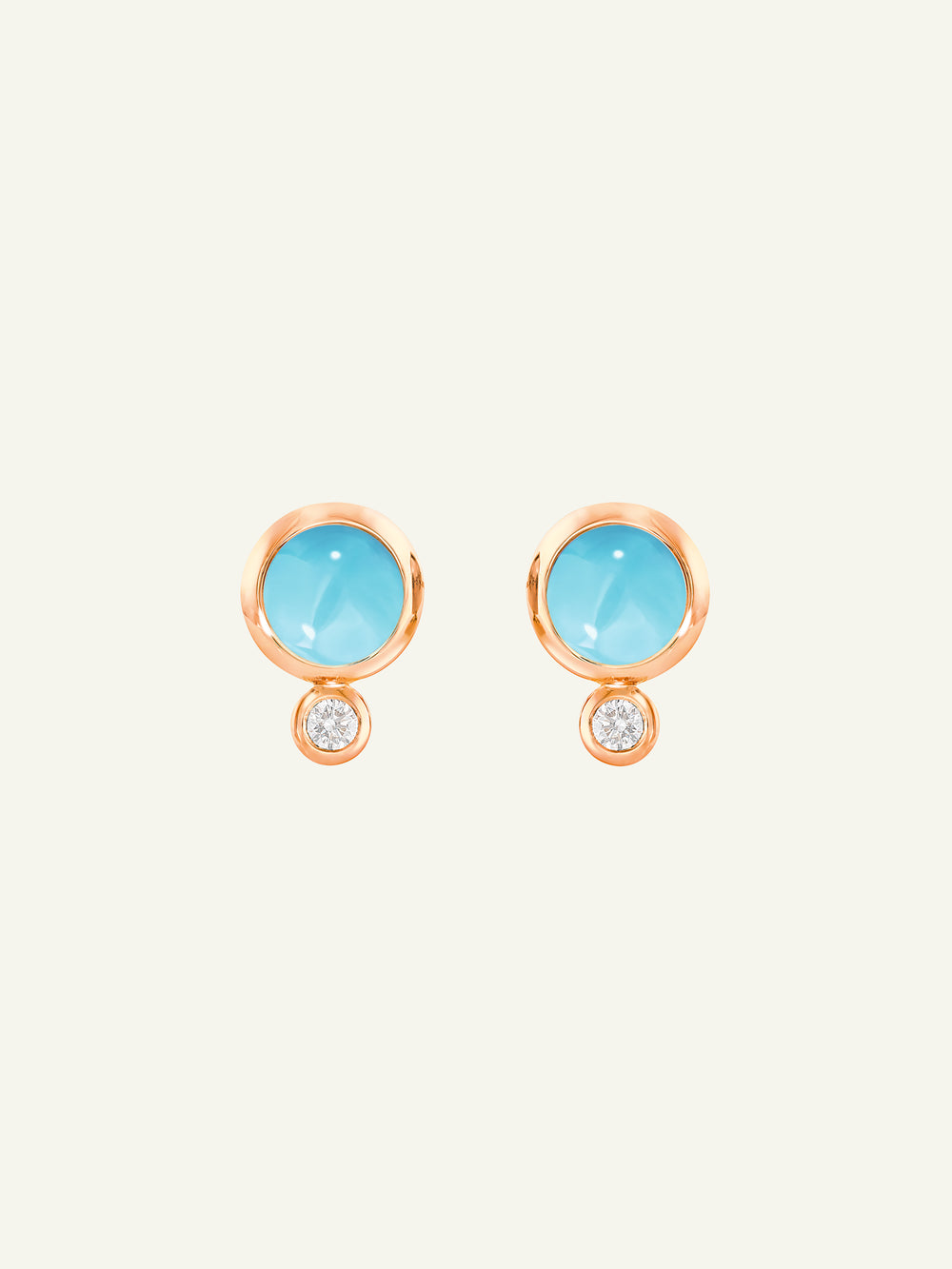 Earrings BOUTON Turquoise / Classic Türkis