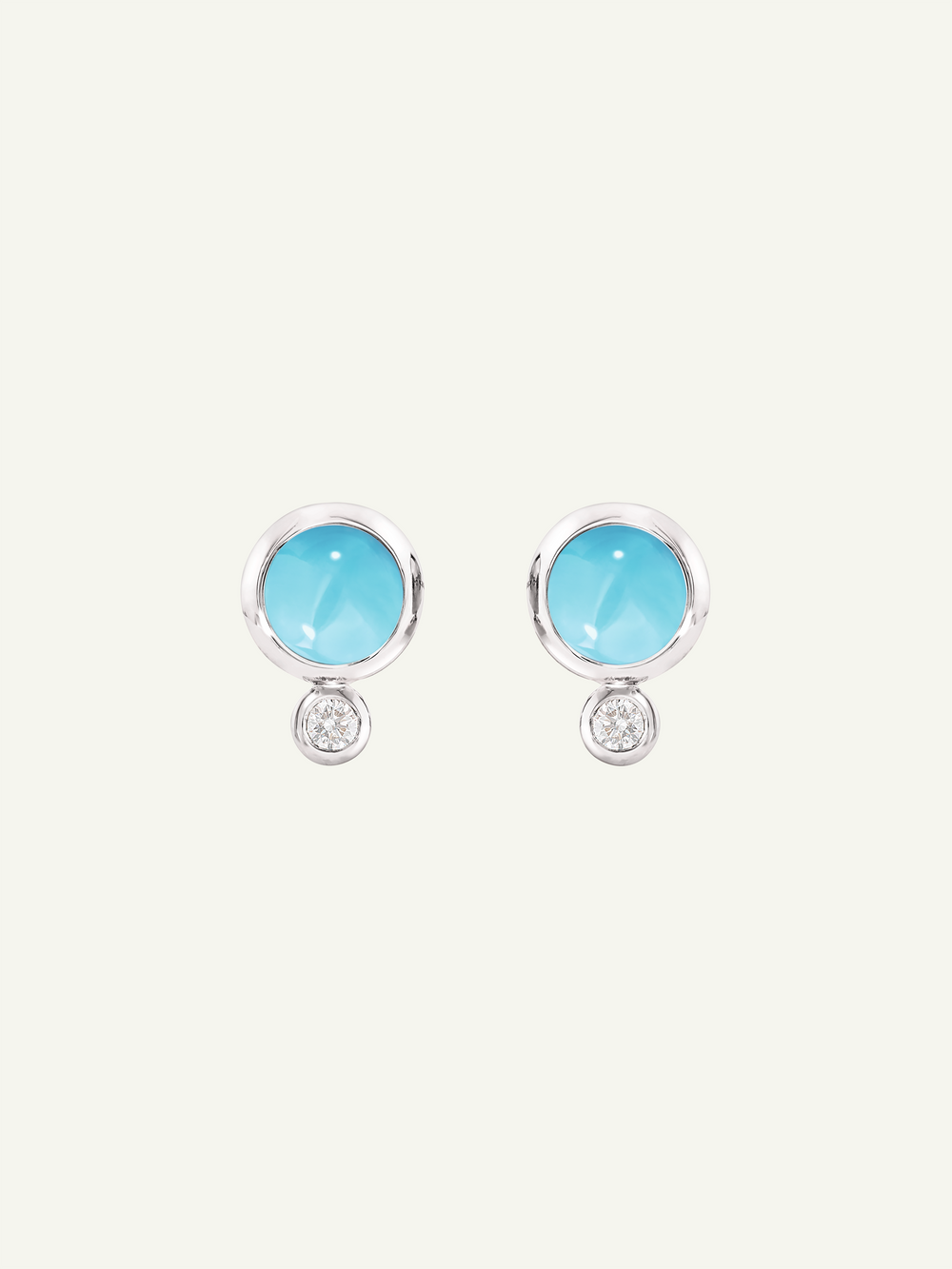 Earrings BOUTON Turquoise / Classic Türkis