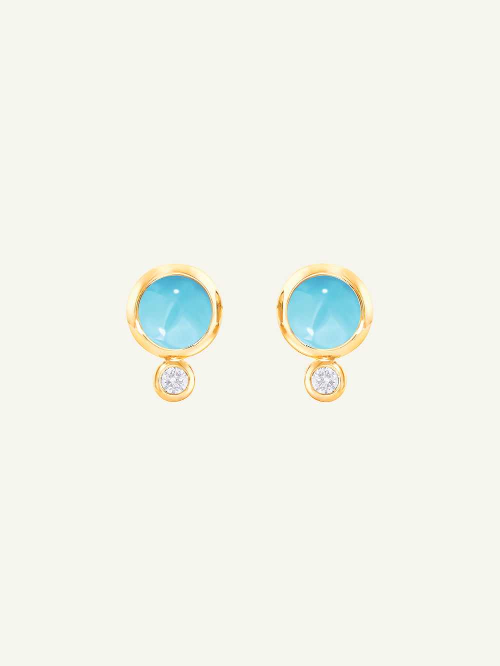 Earrings BOUTON Turquoise / Classic Türkis