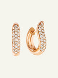 SIGNATURE Hoop Ohrringe mit Diamant Pavé