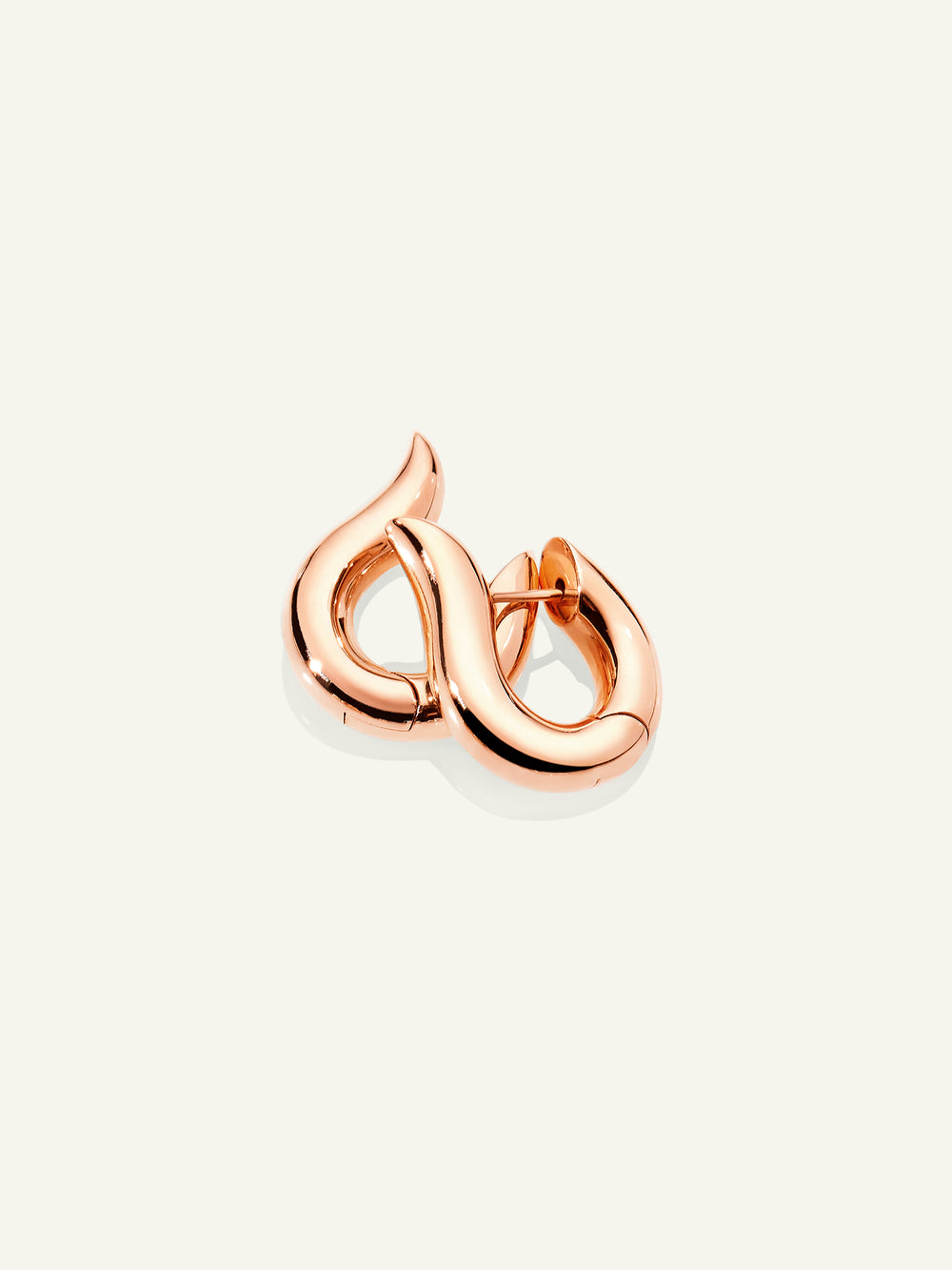 SIGNATURE Earrings Hoop medium 18K Roségold