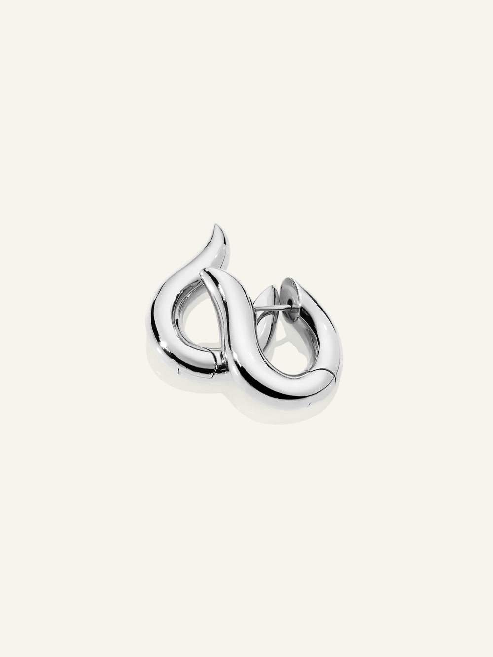 SIGNATURE Earrings Hoop medium 18K Weißgold