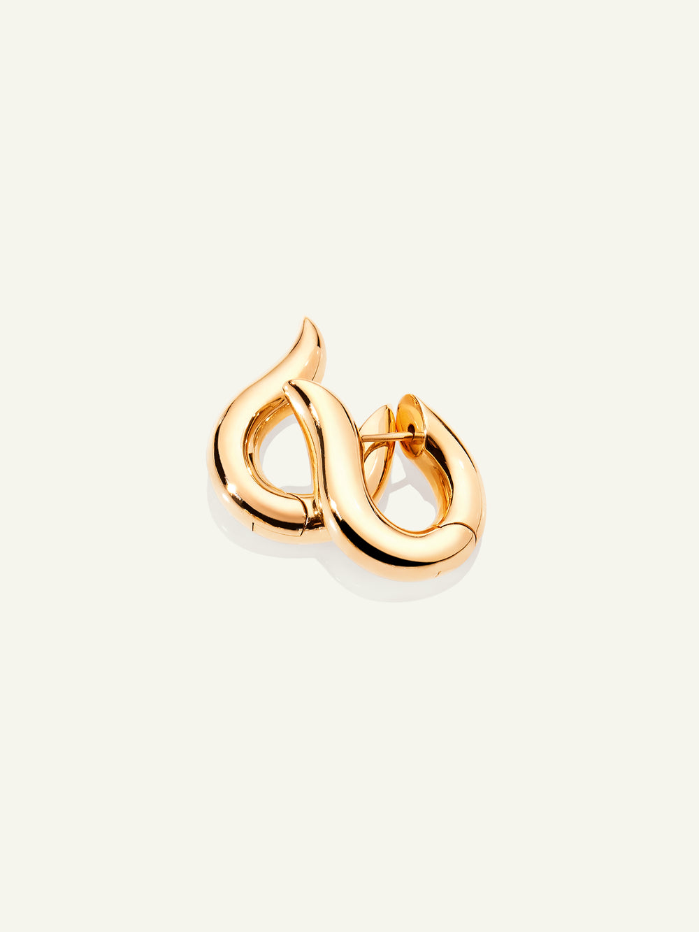 SIGNATURE Earrings Hoop medium 18K Gelbgold