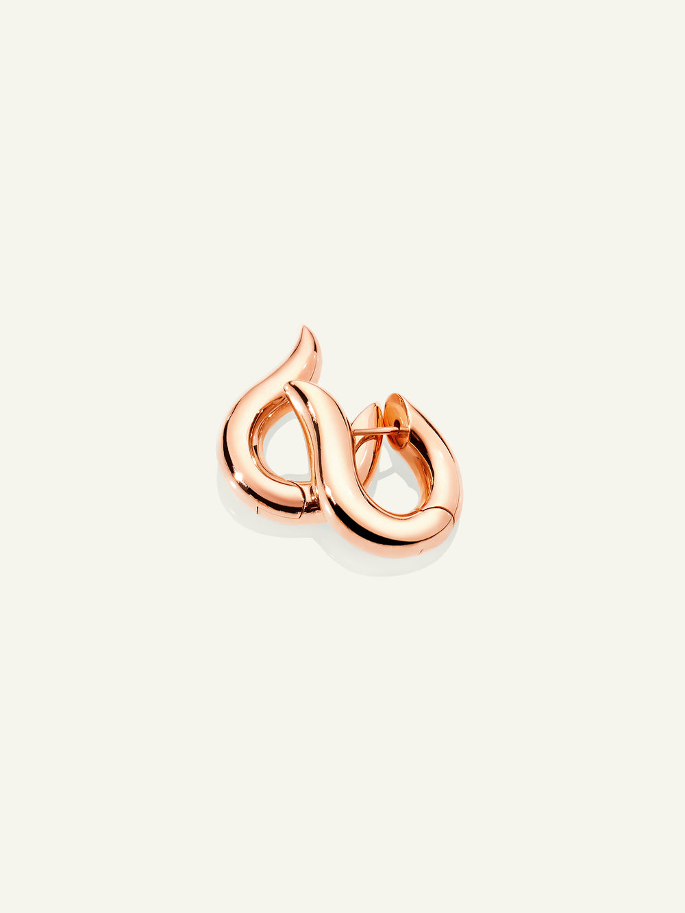 SIGNATURE Earrings Hoop small 18K Roségold