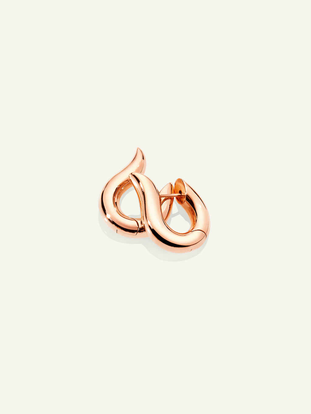 SIGNATURE Earrings Hoop small 18K Roségold