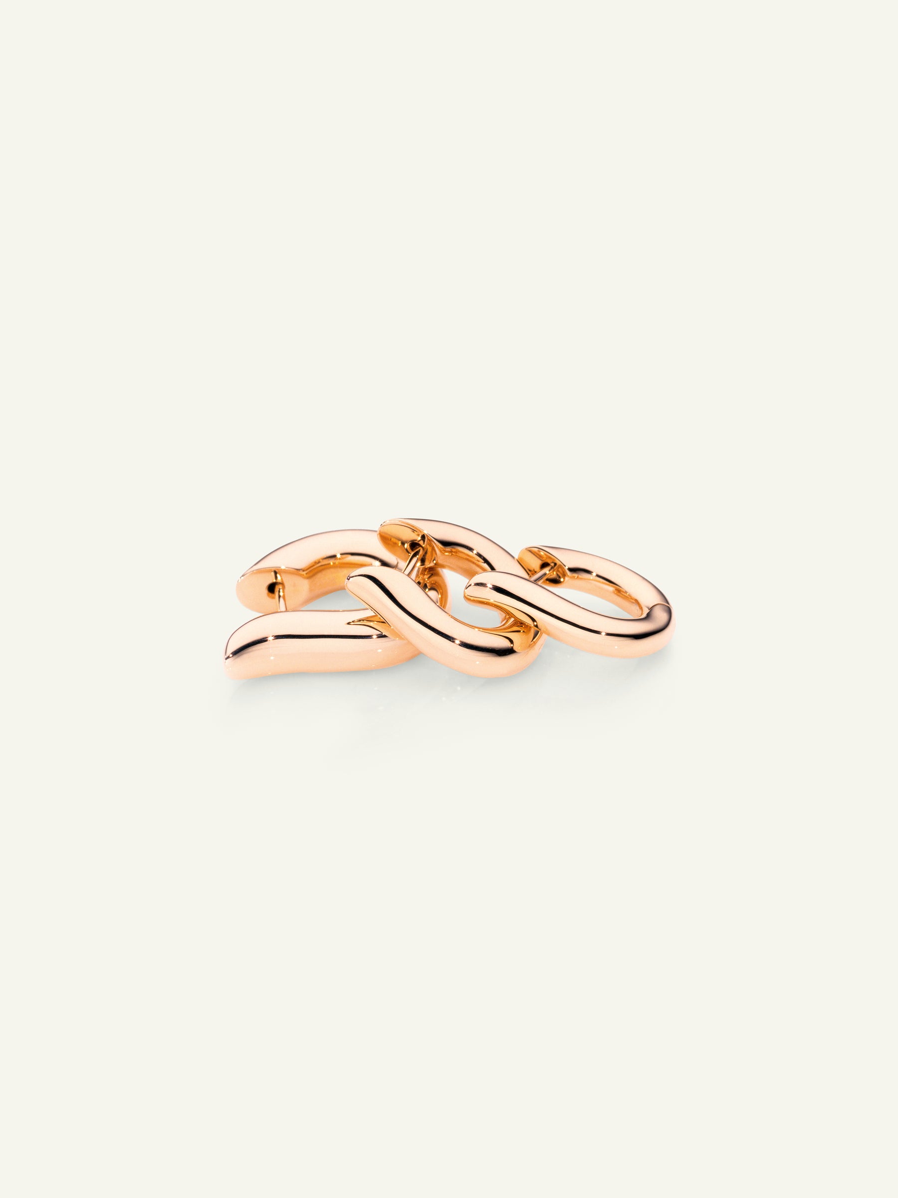 SIGNATURE Earrings Hoop small 18K Roségold