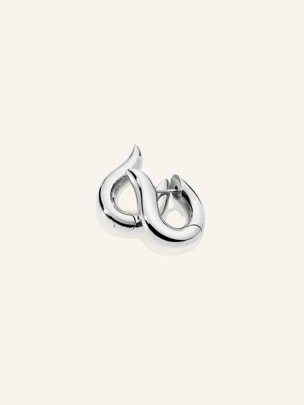 SIGNATURE Earrings Hoop small 18K Weißgold