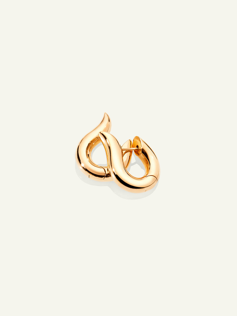 SIGNATURE Earrings Hoop small 18K Gelbgold