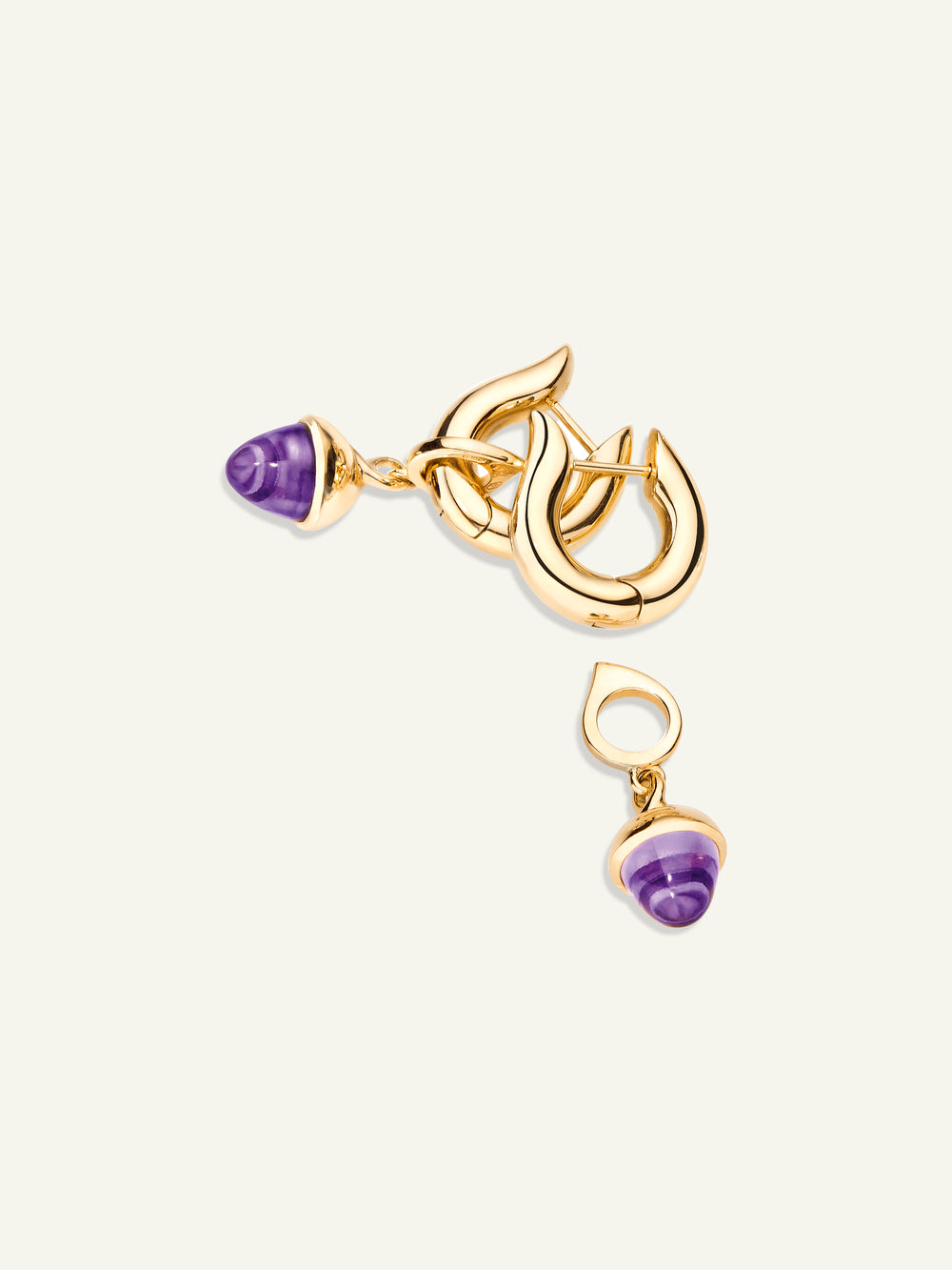 SIGNATURE Earrings Hoop small 18K Gelbgold